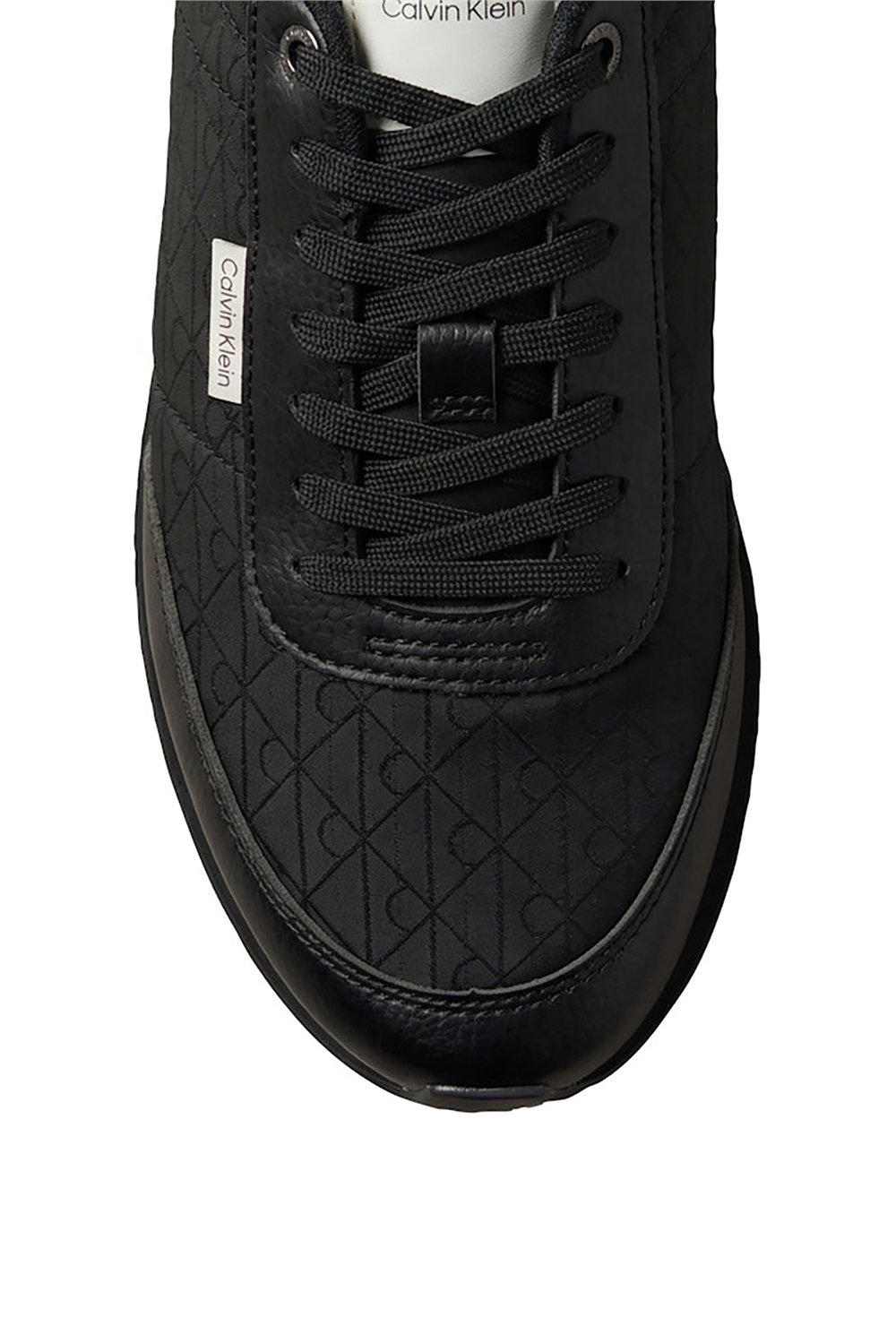 Calvin Klein Retro Runner T Lth Aop Ny Erkek Sneaker Siyah