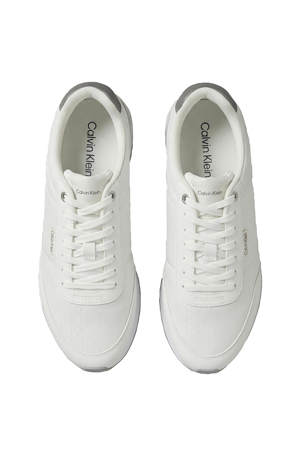 Calvin Klein Retro Runner T Lth Aop Ny Erkek Sneaker Beyaz