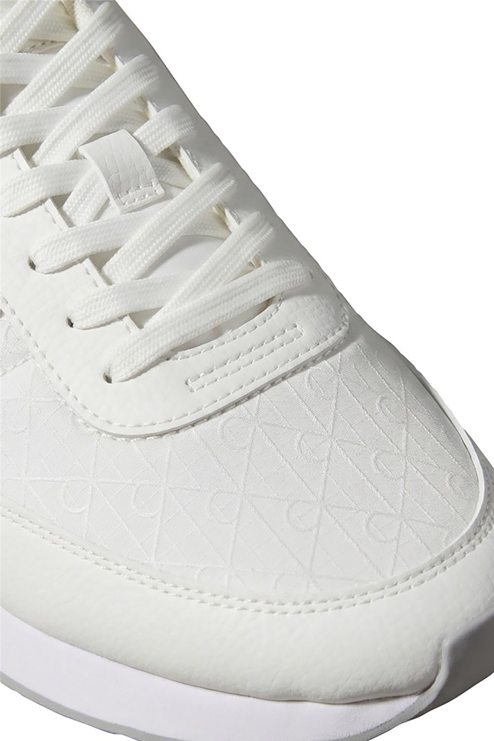 Calvin Klein Retro Runner T Lth Aop Ny Erkek Sneaker Beyaz