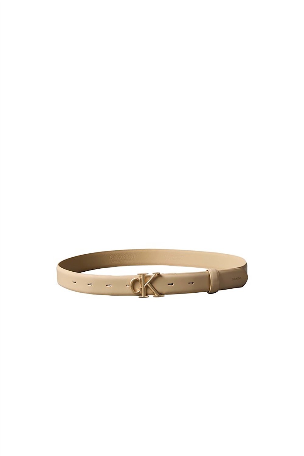 Calvin Klein Round Ck Buckle 30Mm Belt Smooth Kadın Kemer