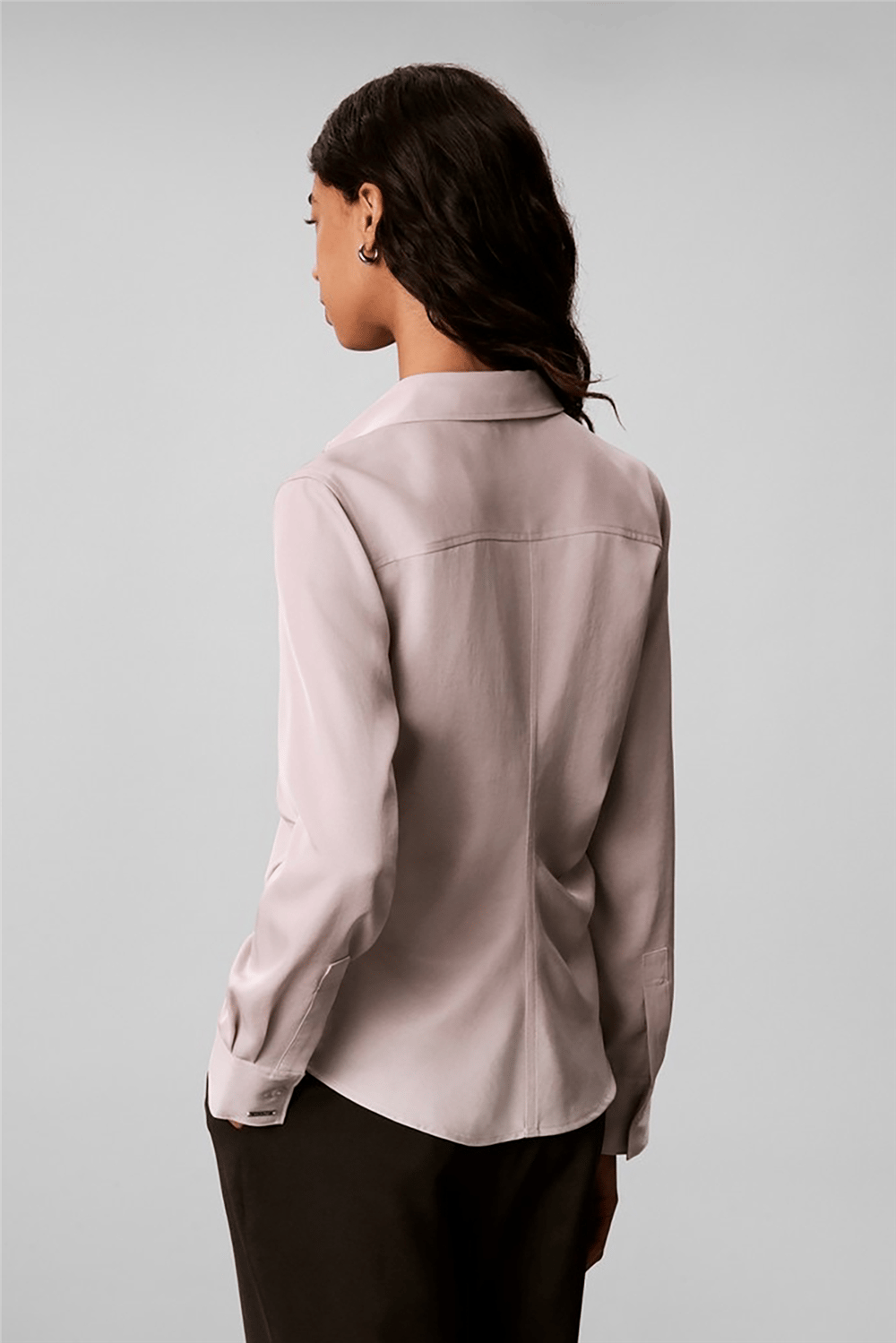 Calvin Klein Satin Twill Shirt Kadın Gömlek