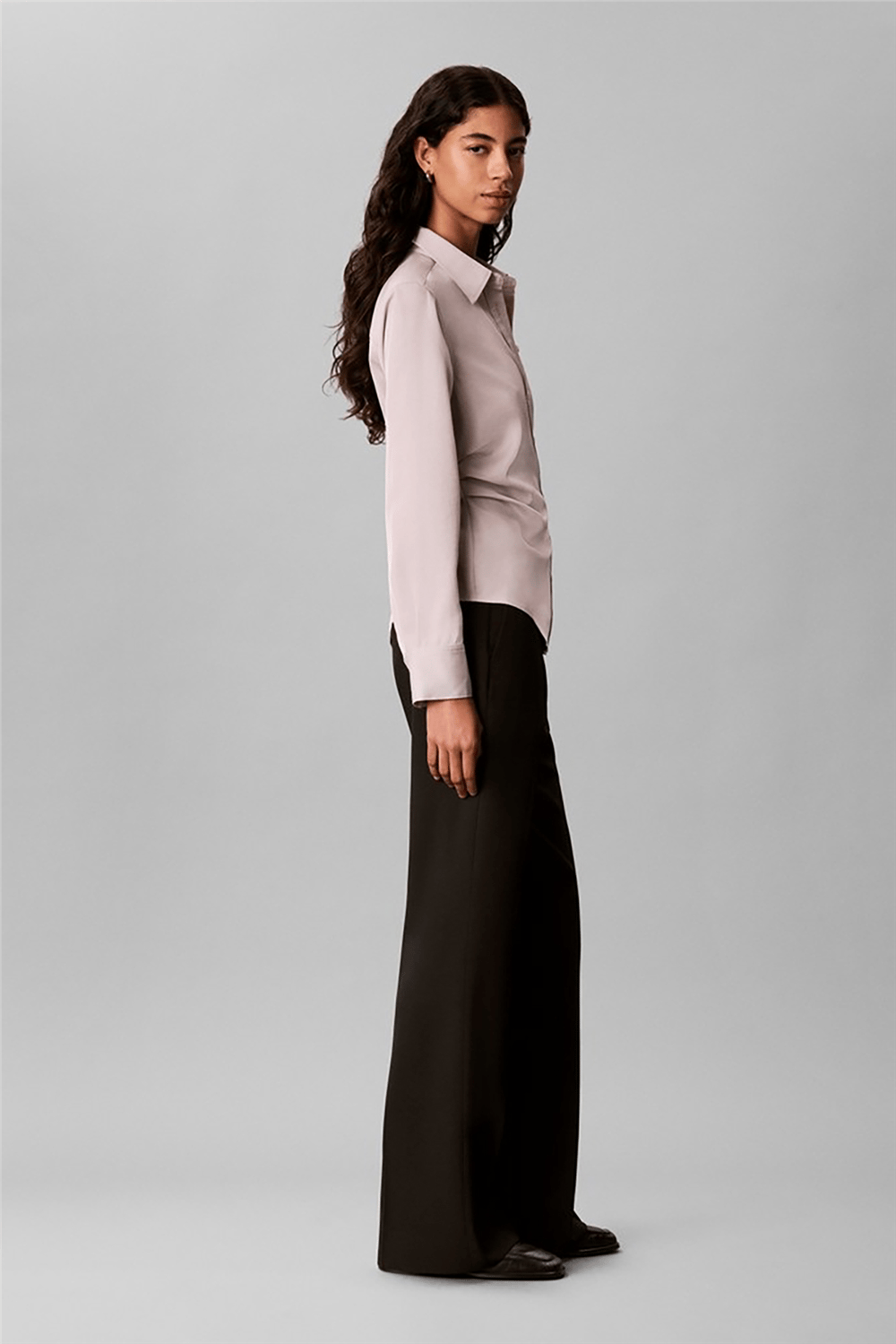 Calvin Klein Satin Twill Shirt Kadın Gömlek