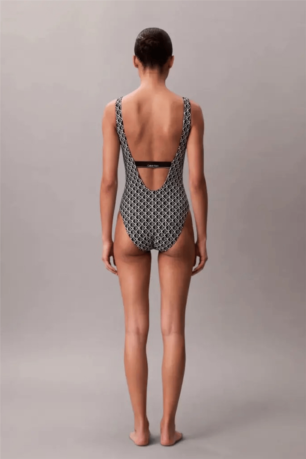 Calvin Klein Scoop Back Kadın Mayo Siyah