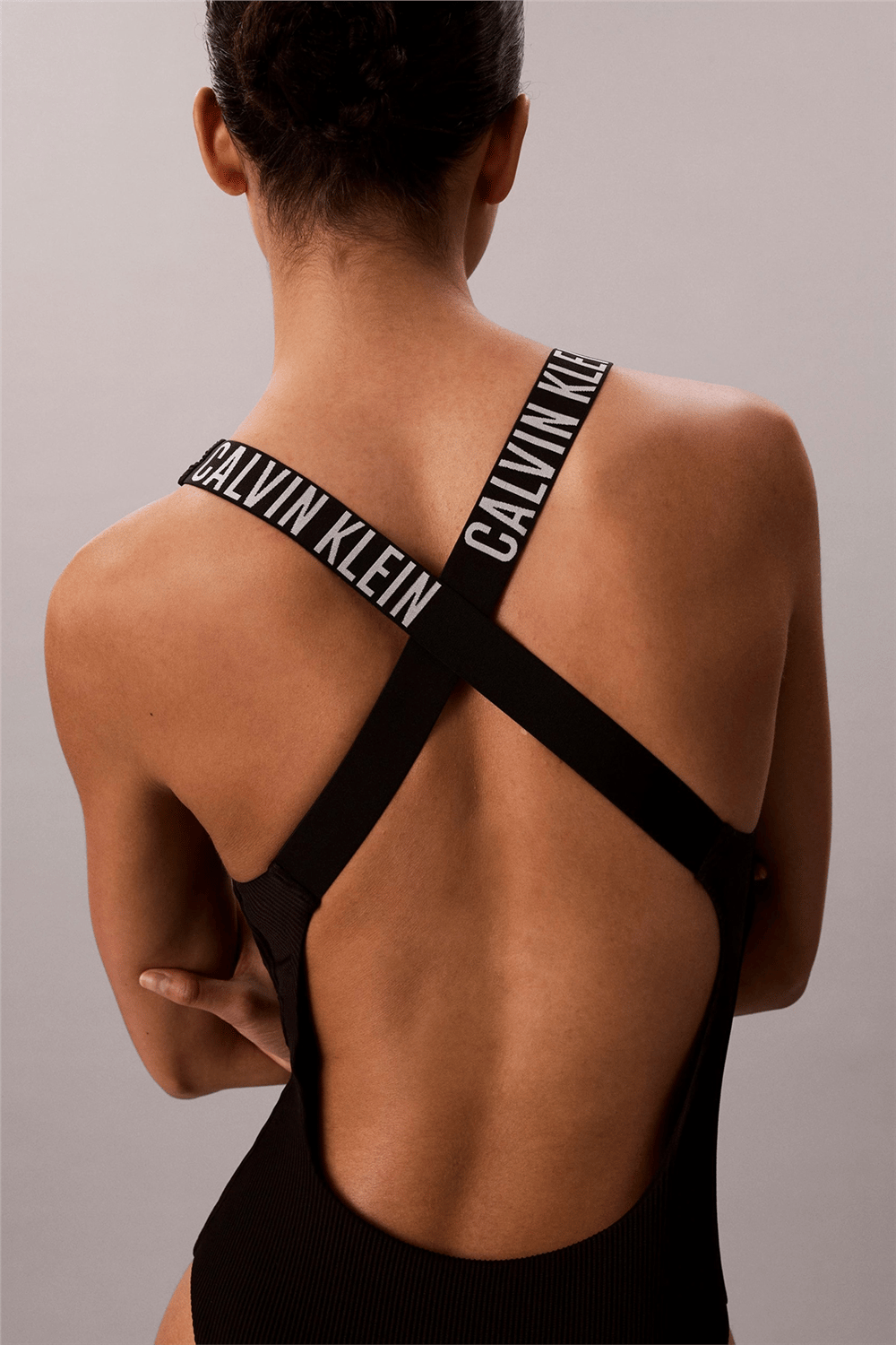 Calvin Klein Scoop Back Kadın Mayo Siyah