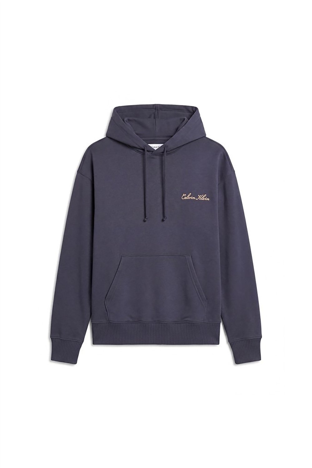 Calvin Klein Script L/S Hoodie Erkek Pijama Üstü Mavi