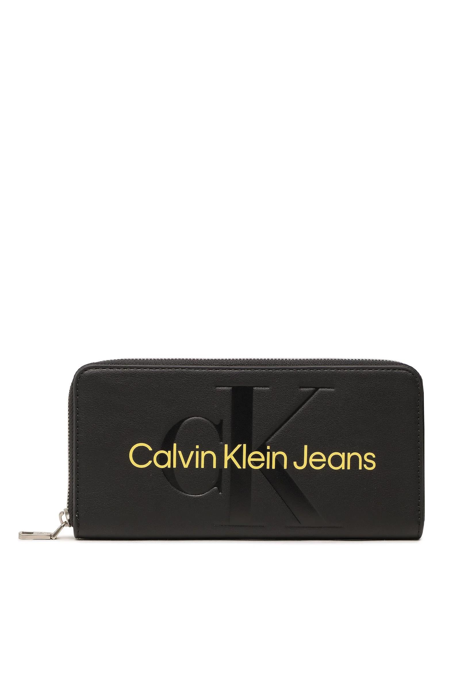 Calvin Klein Sculpted Mono Zip Around Mono Kadın Cüzdan