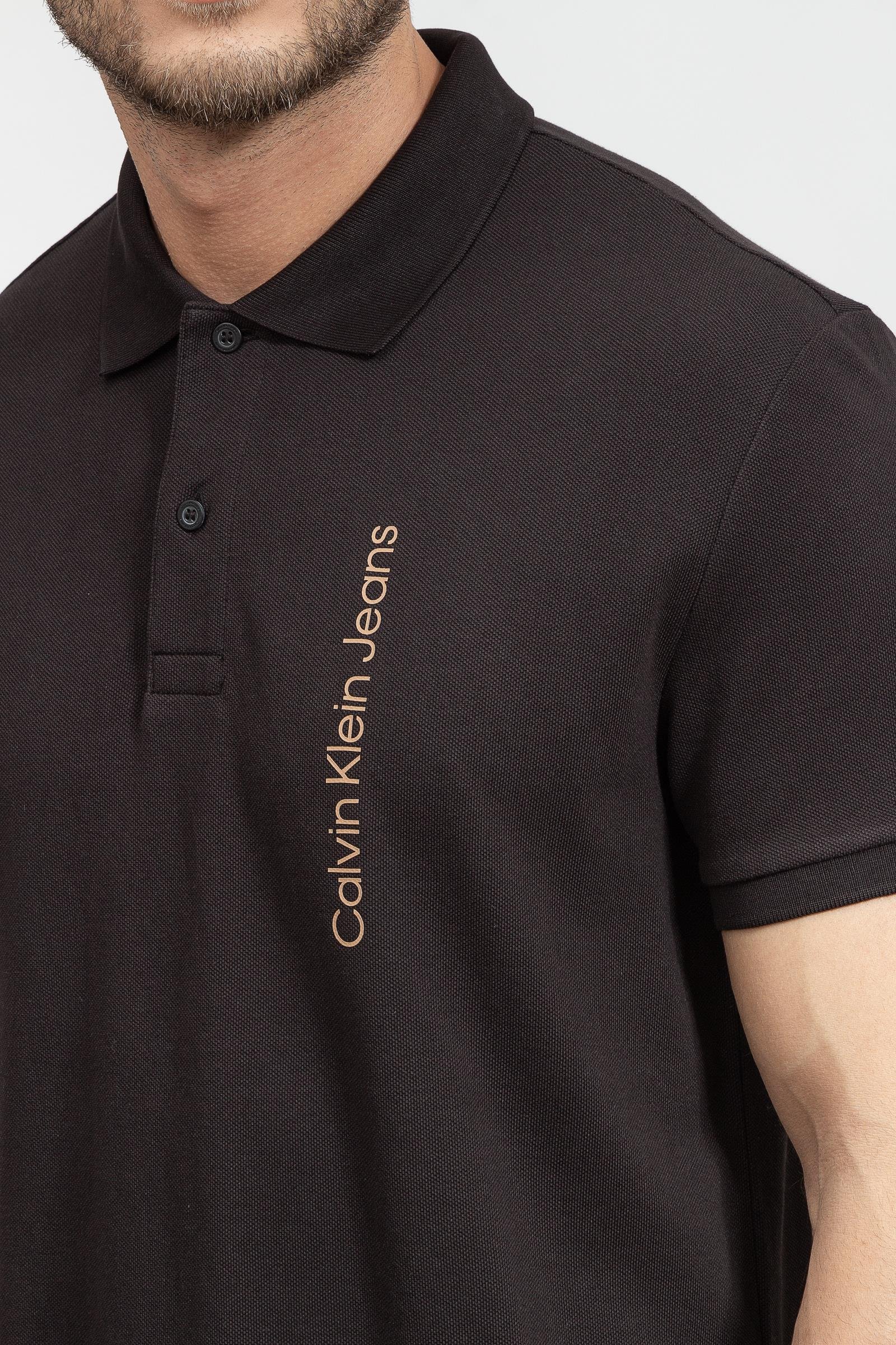 Calvin Klein Seasonal institutional Polo Erkek Polo Yaka T-Shirt