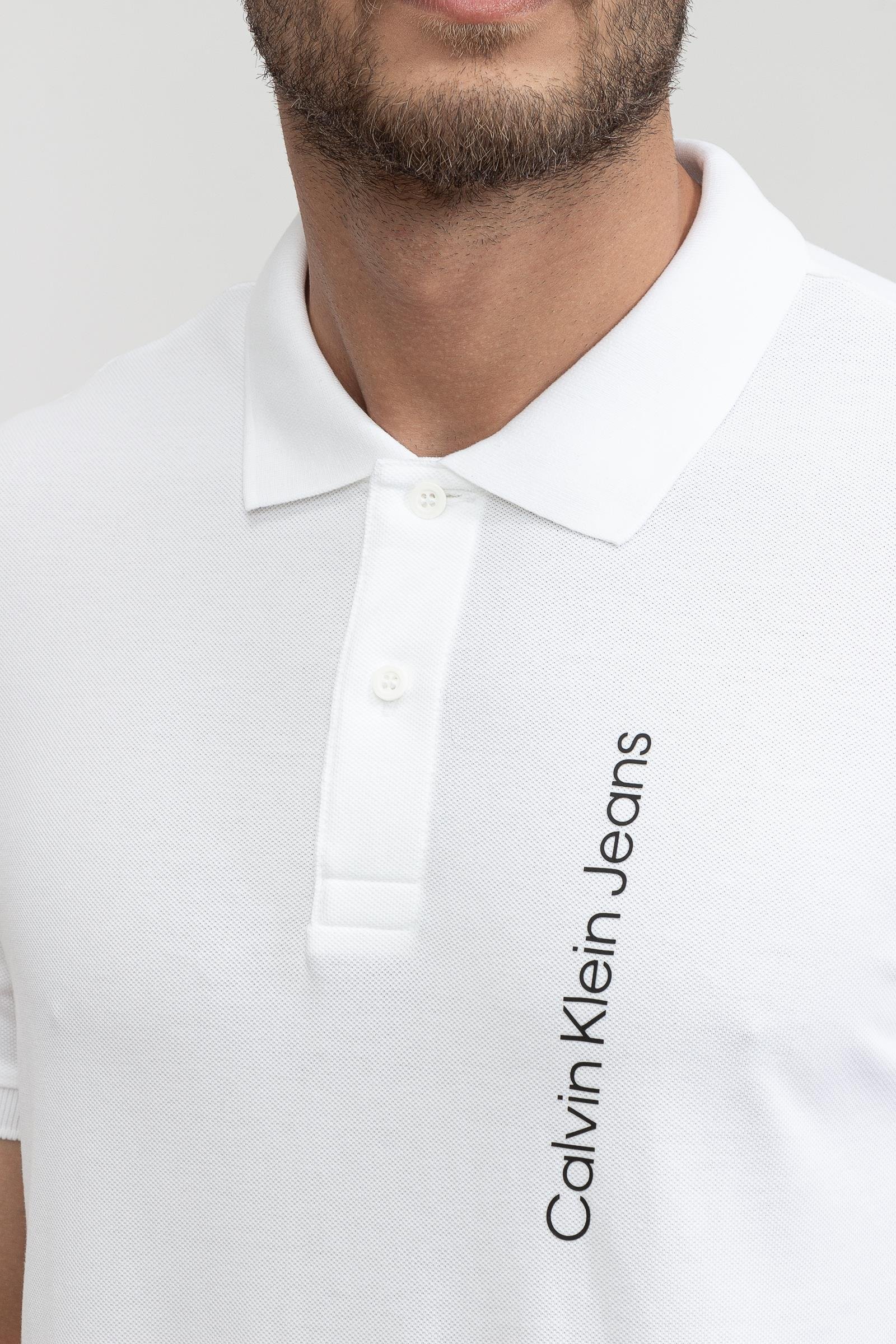 Calvin Klein Seasonal institutional Polo Erkek Polo Yaka T-Shirt