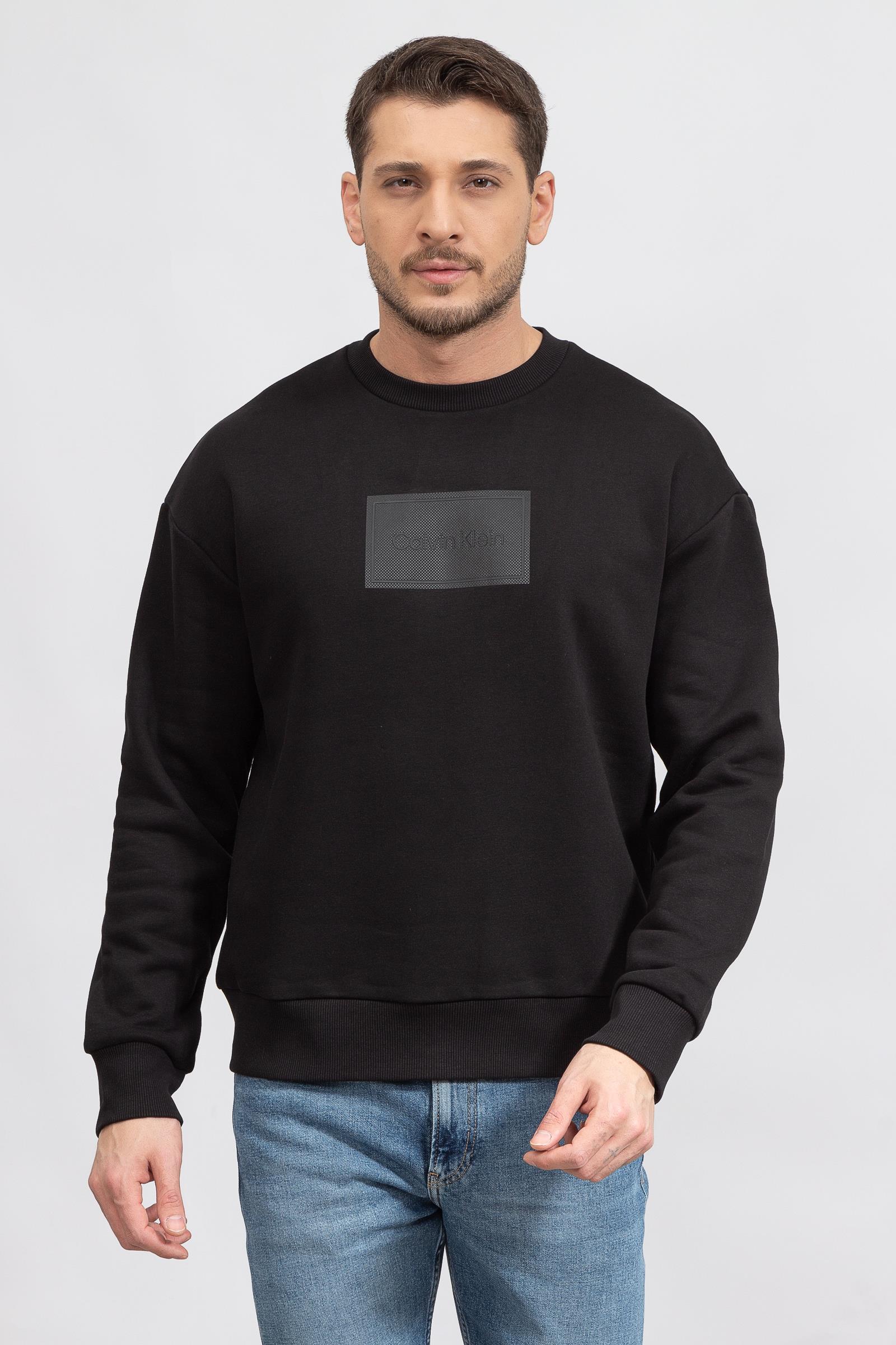 Calvin Klein Seasonal Logo D2 Erkek Bisiklet Yaka Sweatshirt