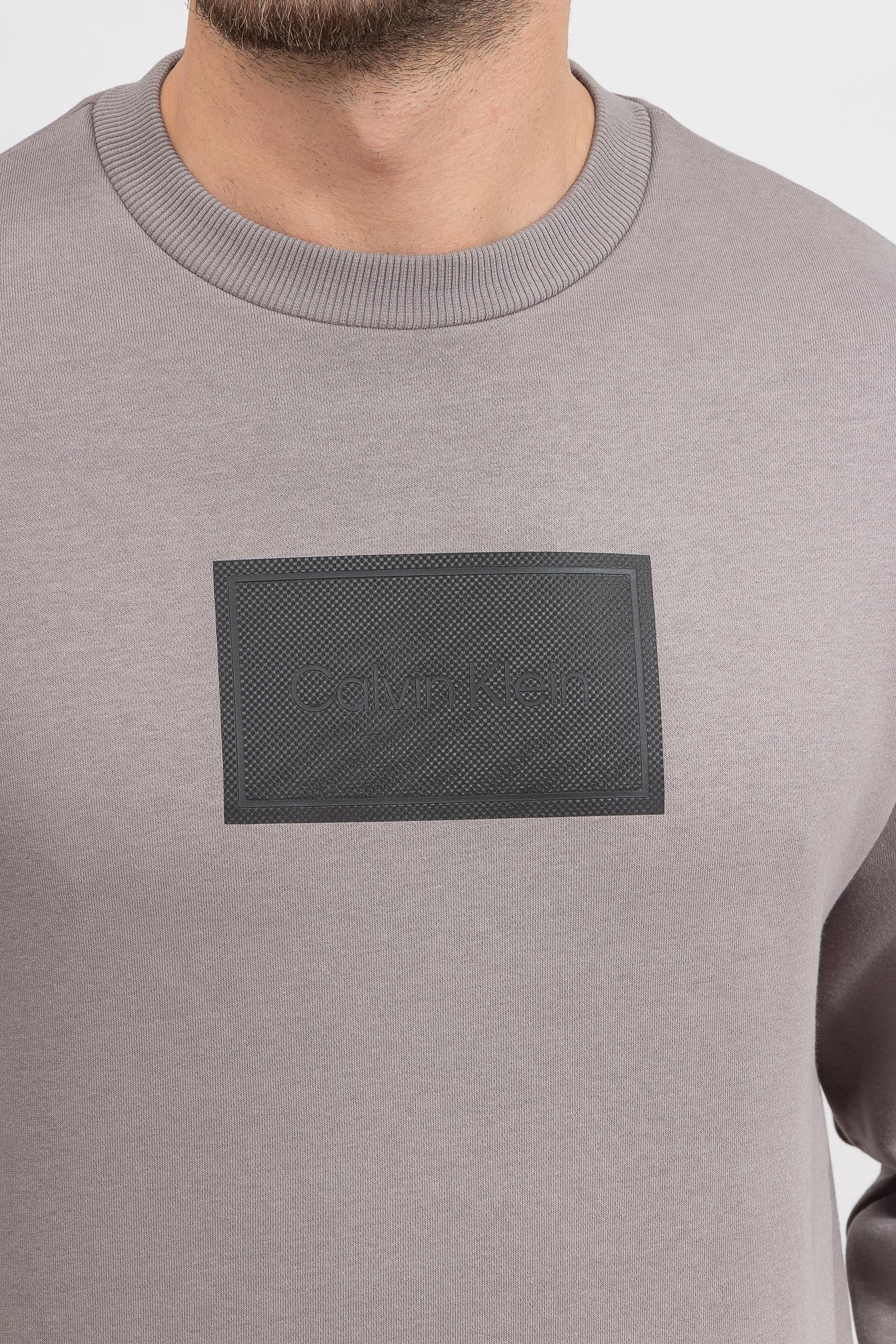 Calvin Klein Seasonal Logo D2 Erkek Bisiklet Yaka Sweatshirt