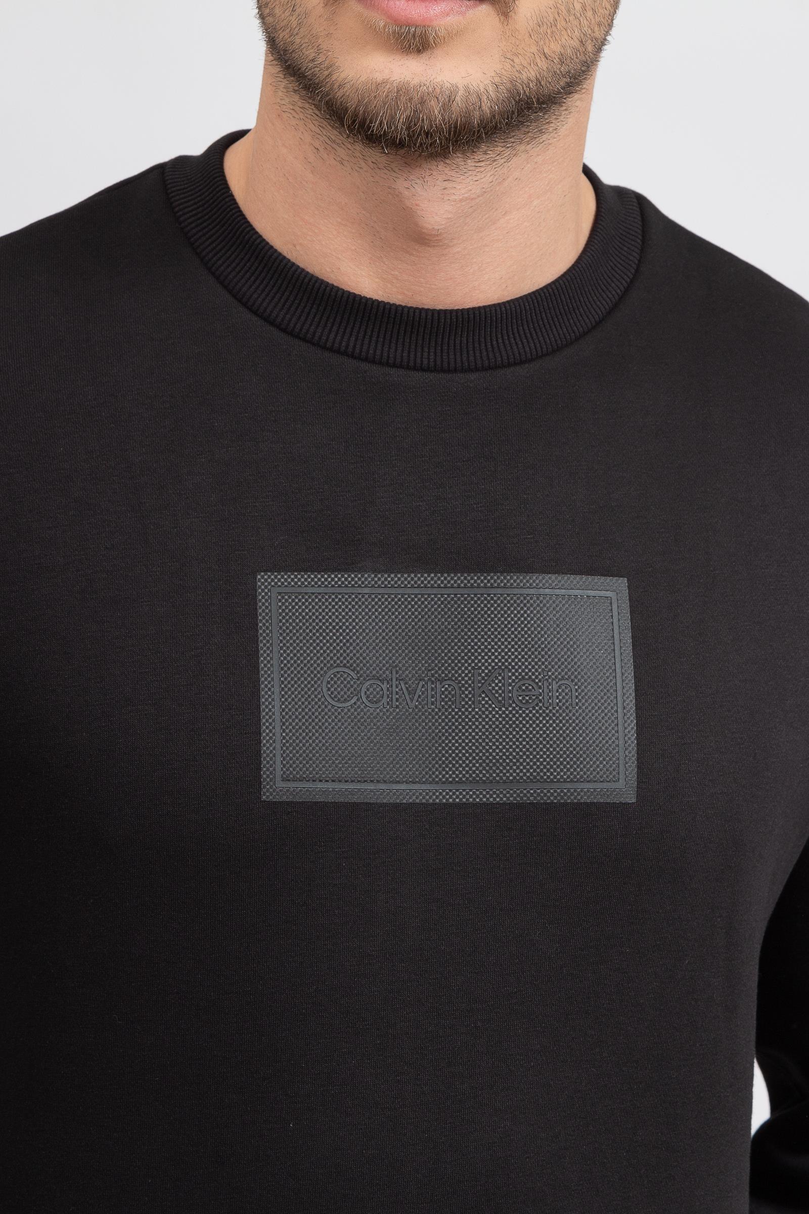 Calvin Klein Seasonal Logo D2 Erkek Bisiklet Yaka Sweatshirt