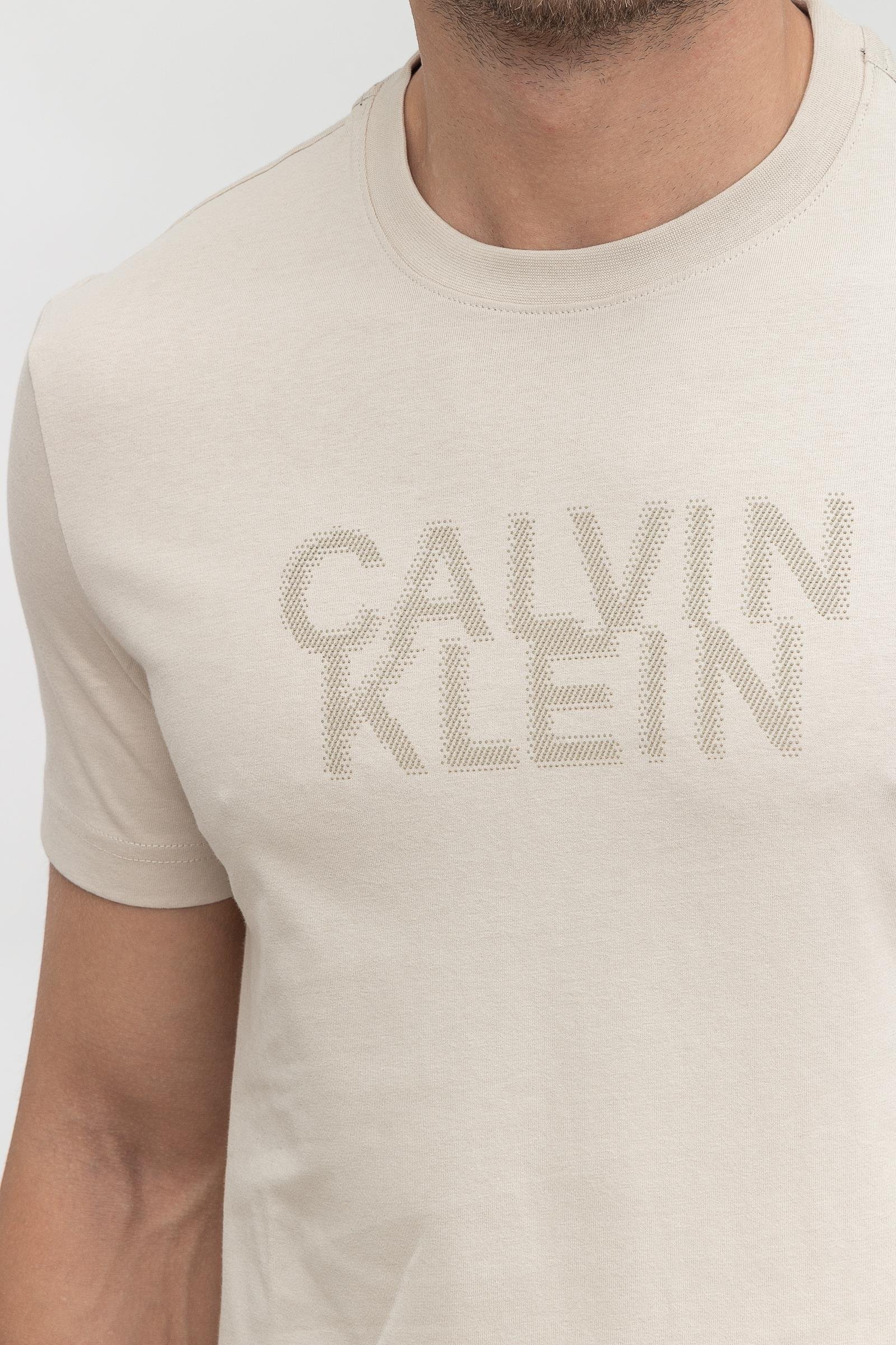 Calvin Klein Seasonal Logo Erkek Bisiklet Yaka T-Shirt