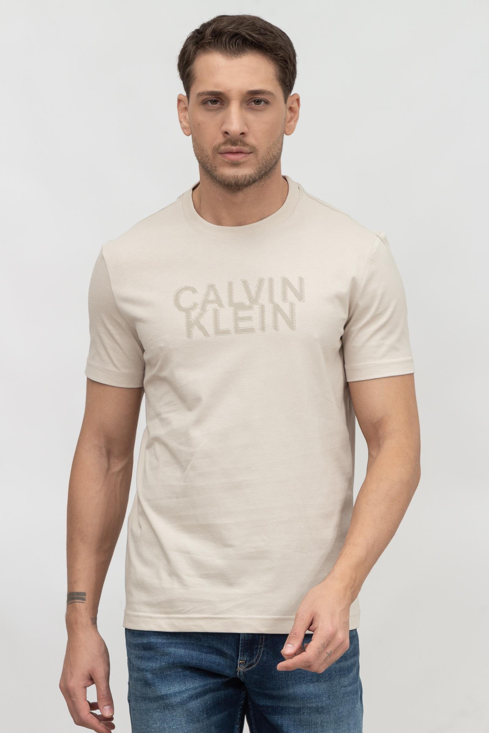 Calvin Klein Seasonal Logo Erkek Bisiklet Yaka T-Shirt