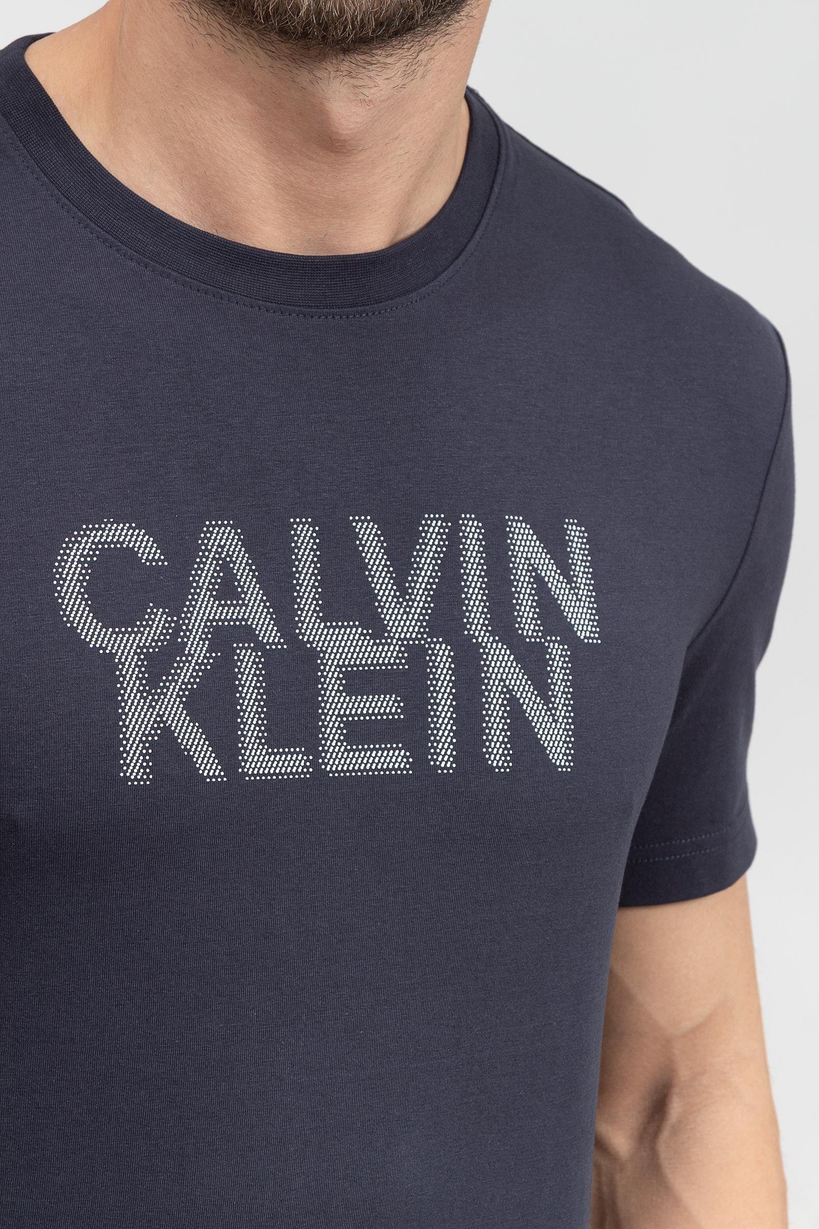 Calvin Klein Seasonal Logo Erkek Bisiklet Yaka T-Shirt