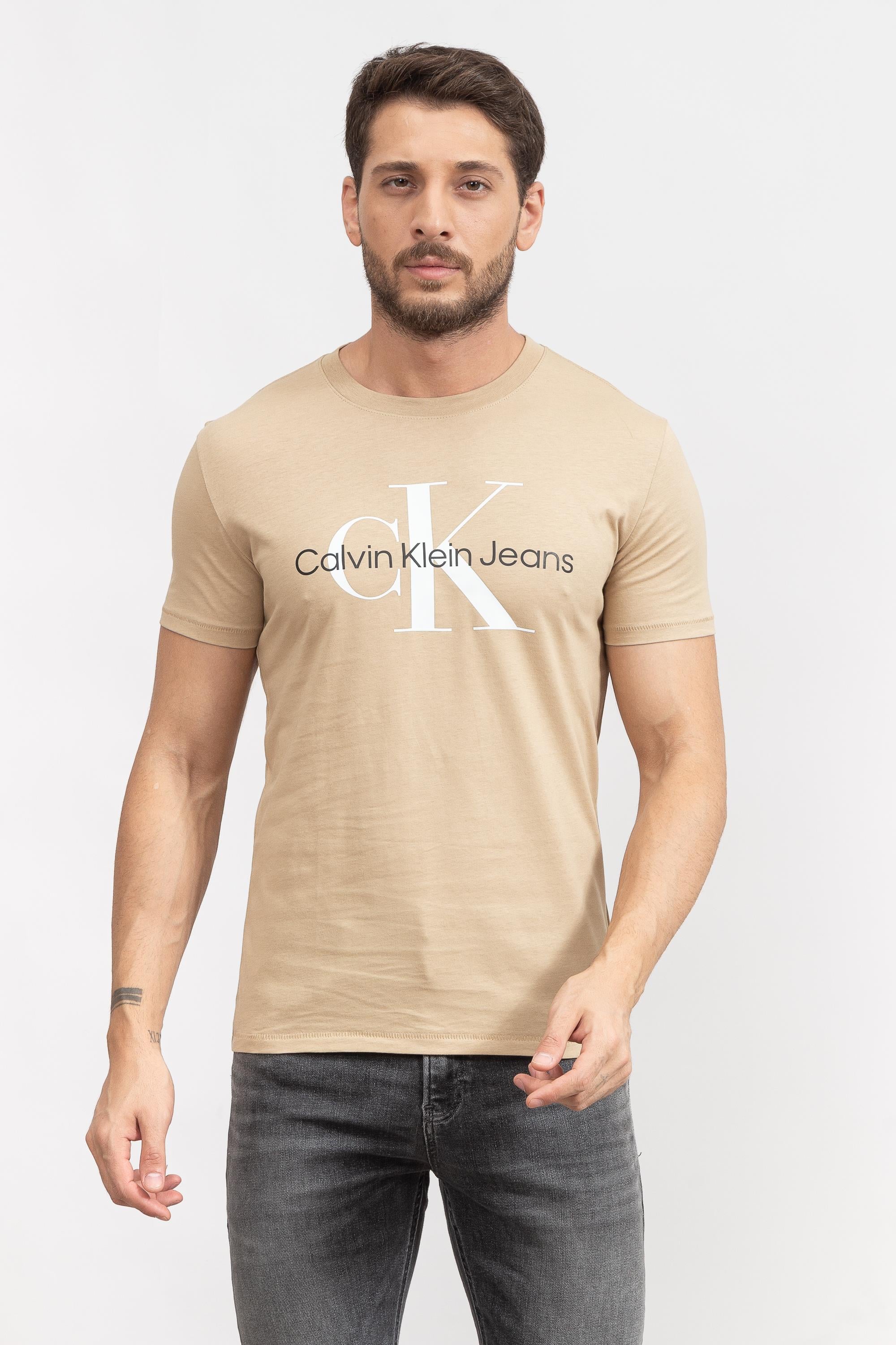 Calvin Klein Seasonal Monologo Erkek Bisiklet Yaka T-Shirt