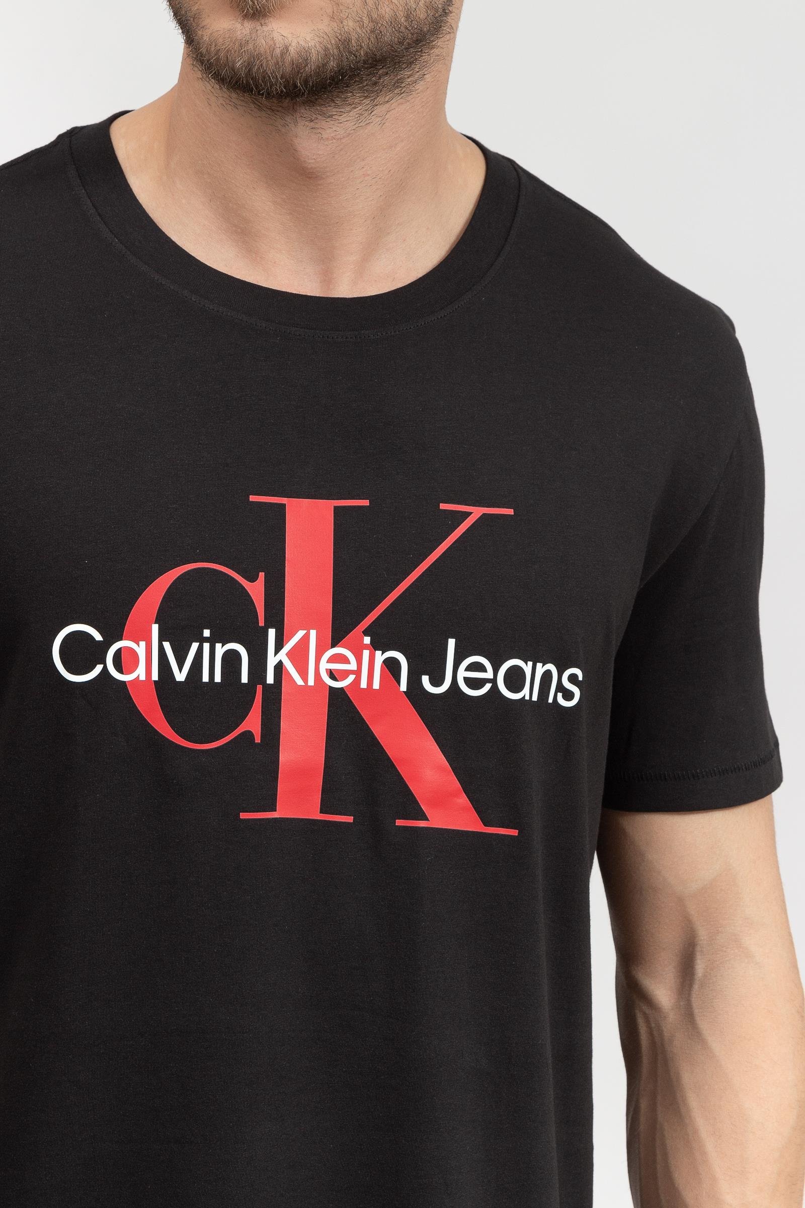 Calvin Klein Seasonal Monologo Erkek Bisiklet Yaka T-Shirt