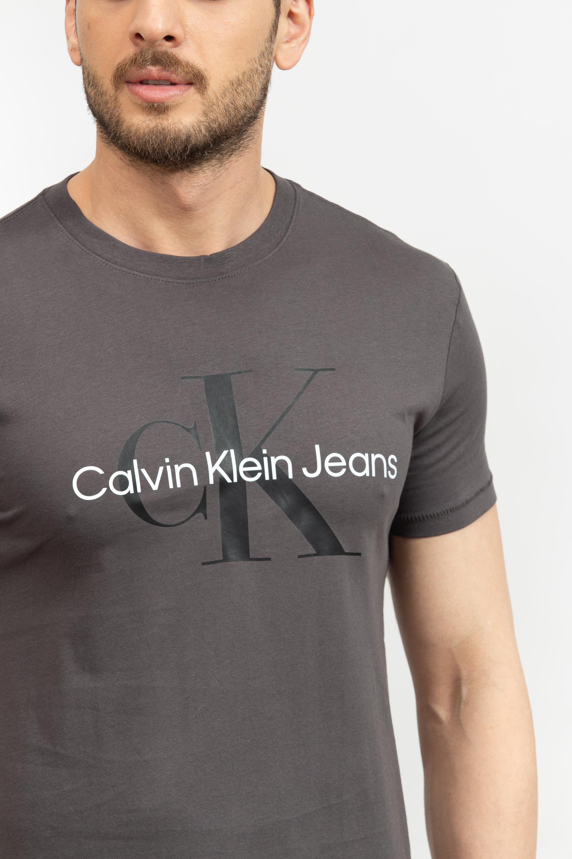 Calvin Klein Seasonal Monologo Erkek Bisiklet Yaka T-Shirt