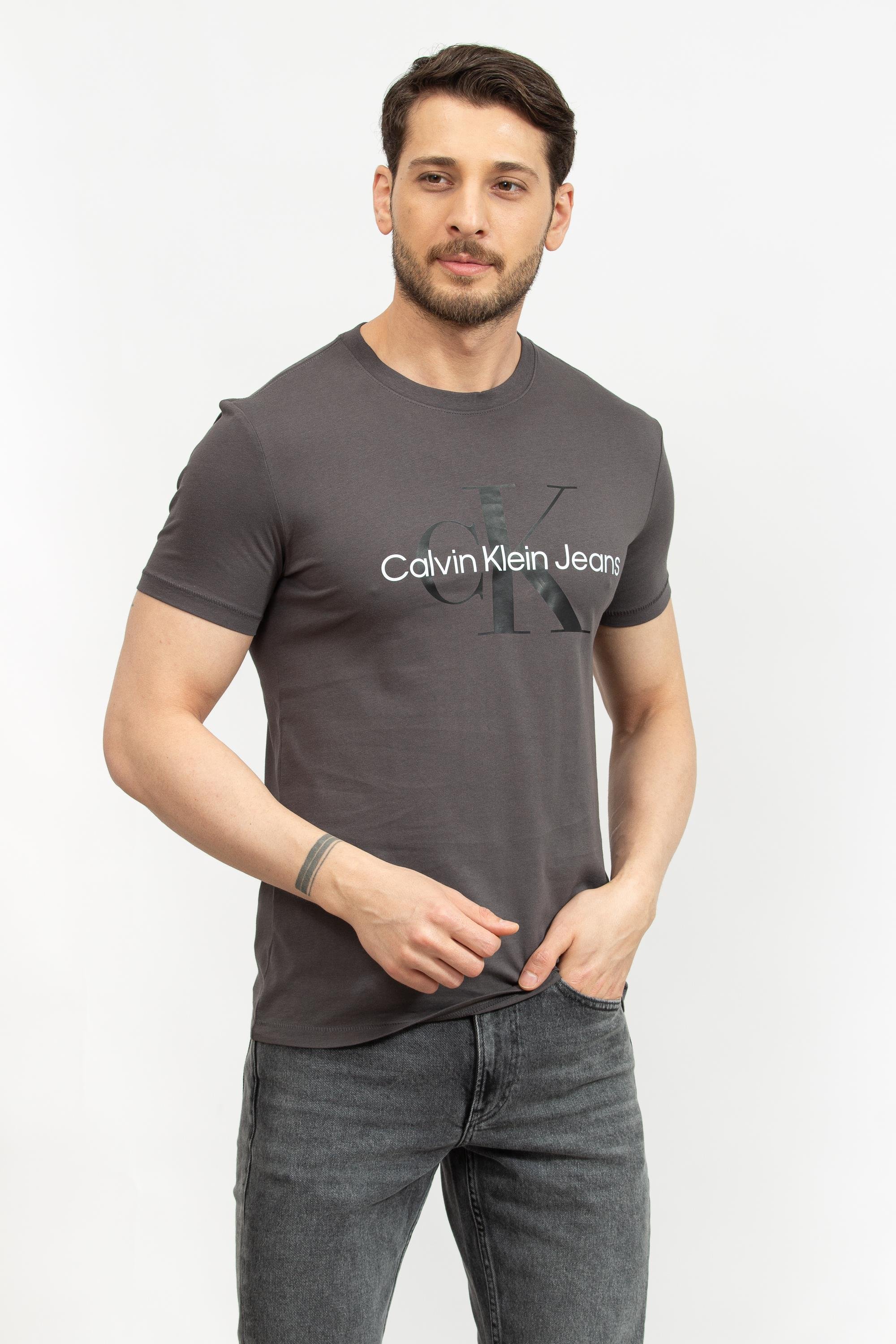 Calvin Klein Seasonal Monologo Erkek Bisiklet Yaka T-Shirt