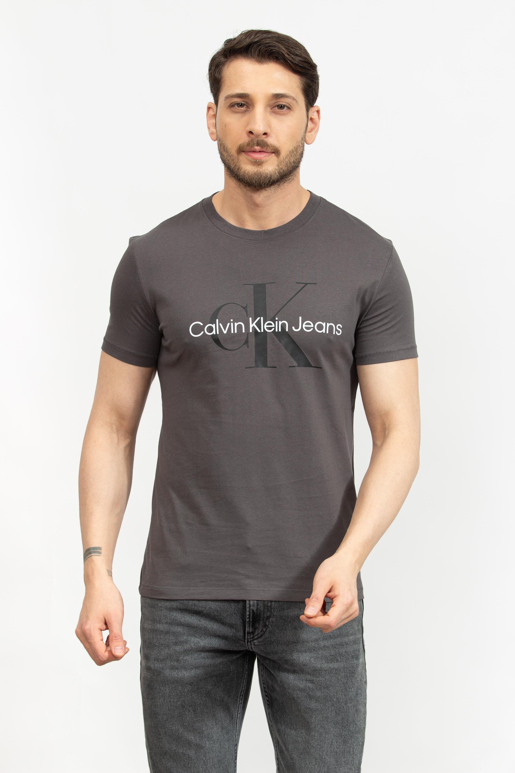 Calvin Klein Seasonal Monologo Erkek Bisiklet Yaka T-Shirt