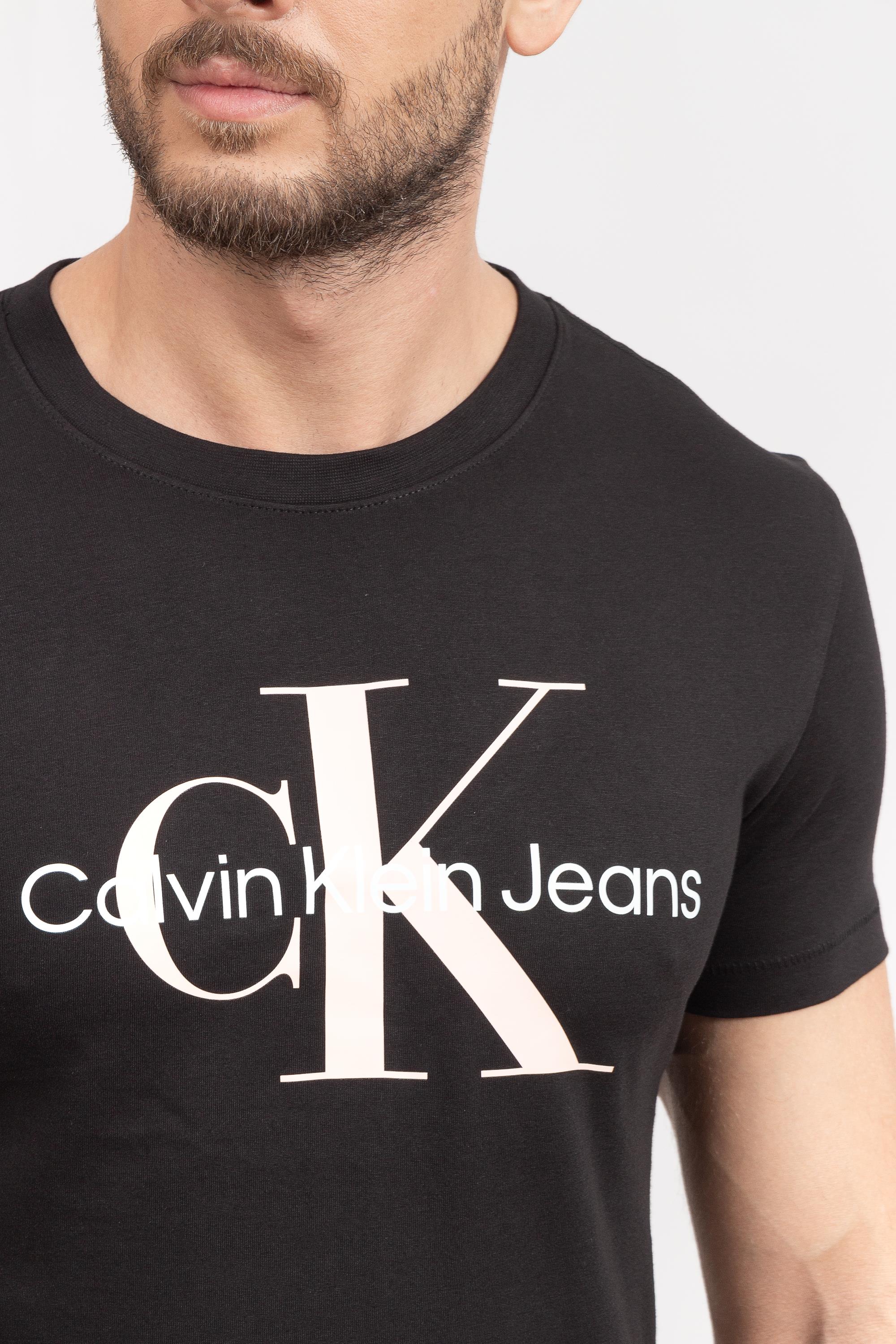 Calvin Klein Seasonal Monologo Erkek Bisiklet Yaka T-Shirt