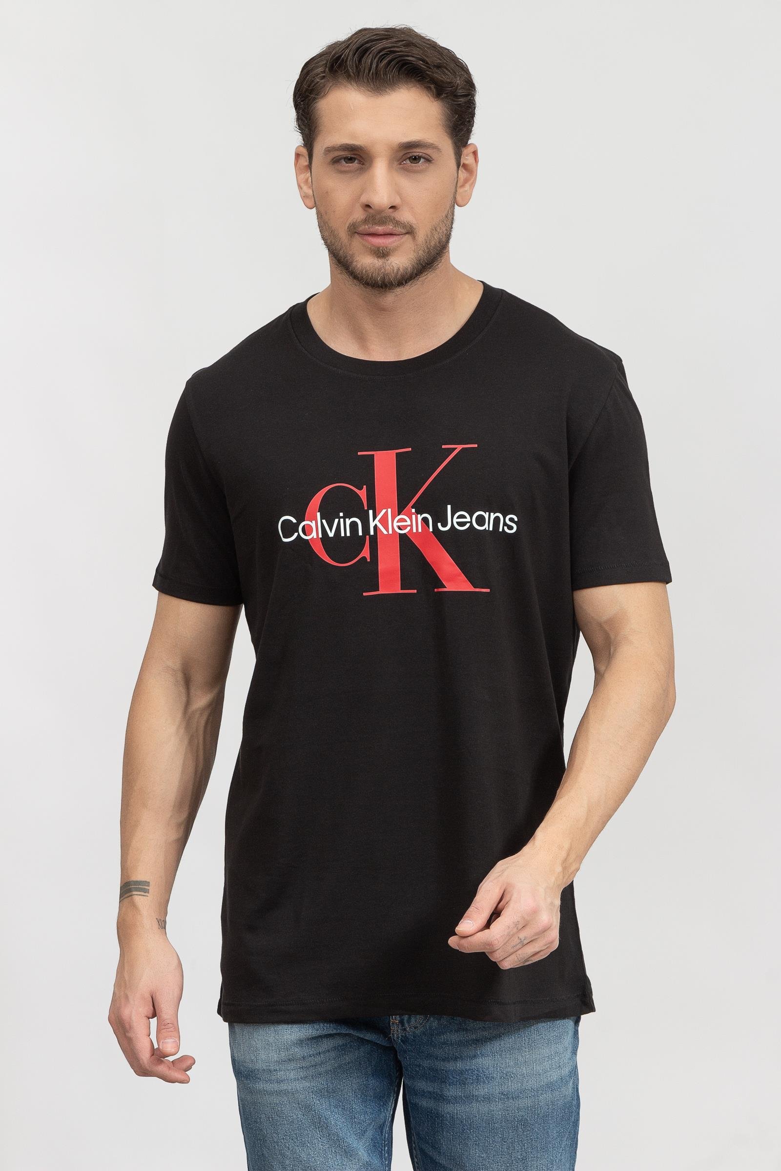 Calvin Klein Seasonal Monologo Erkek Bisiklet Yaka T-Shirt