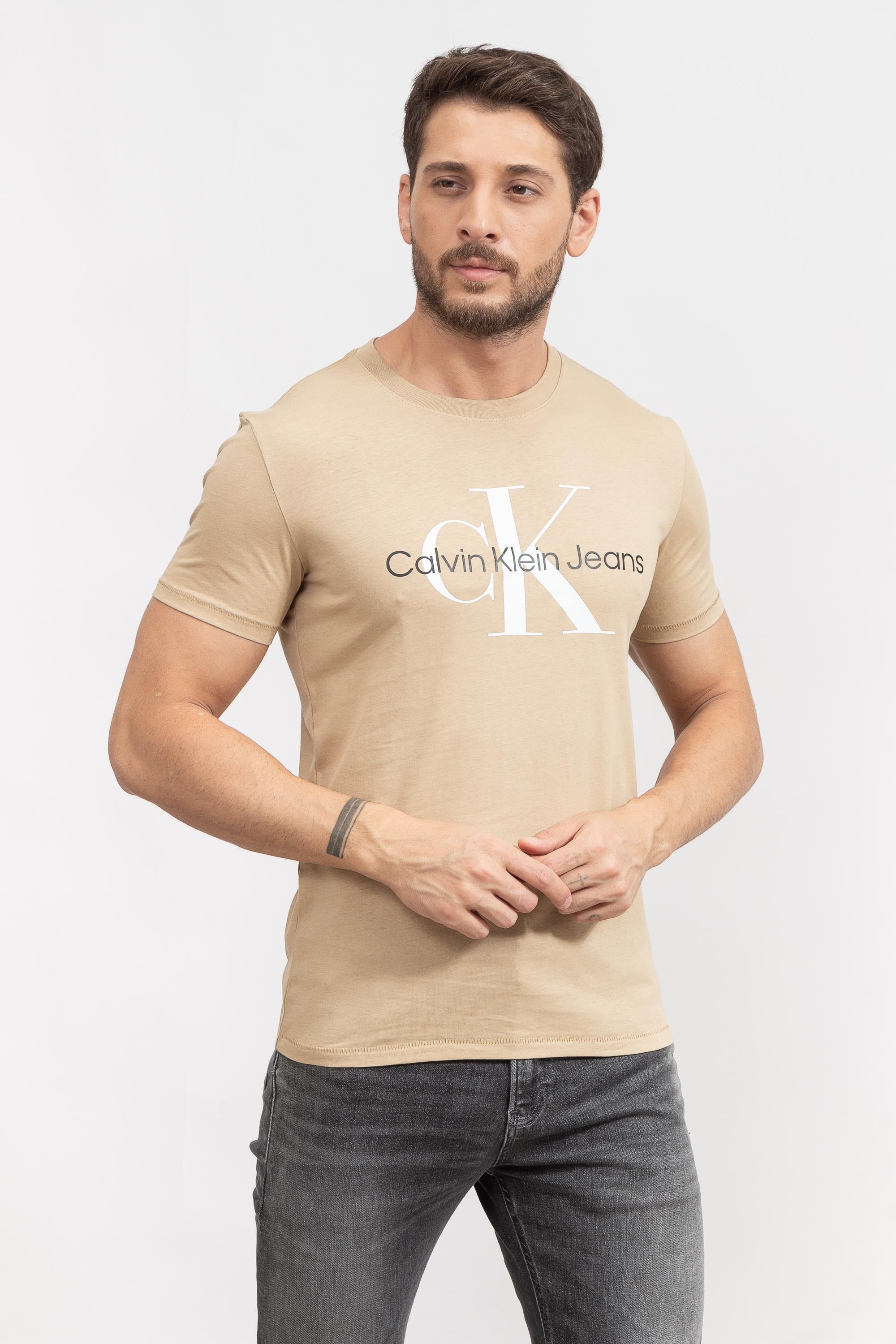 Calvin Klein Seasonal Monologo Erkek Bisiklet Yaka T-Shirt