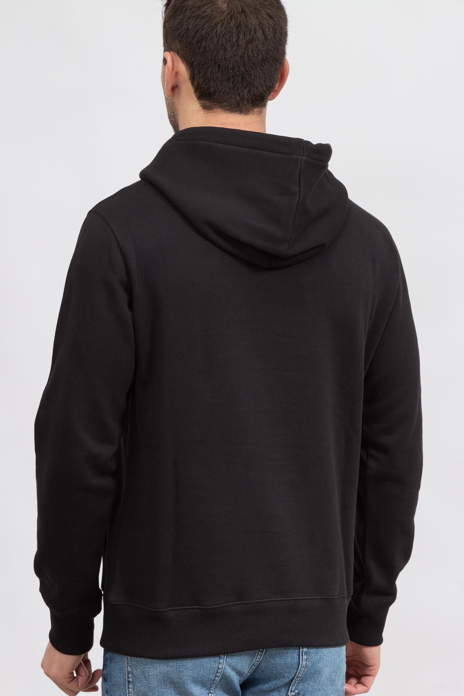 Calvin Klein Seasonal Monologo Regular Hoodie Erkek Kapüşonlu Sweatshirt