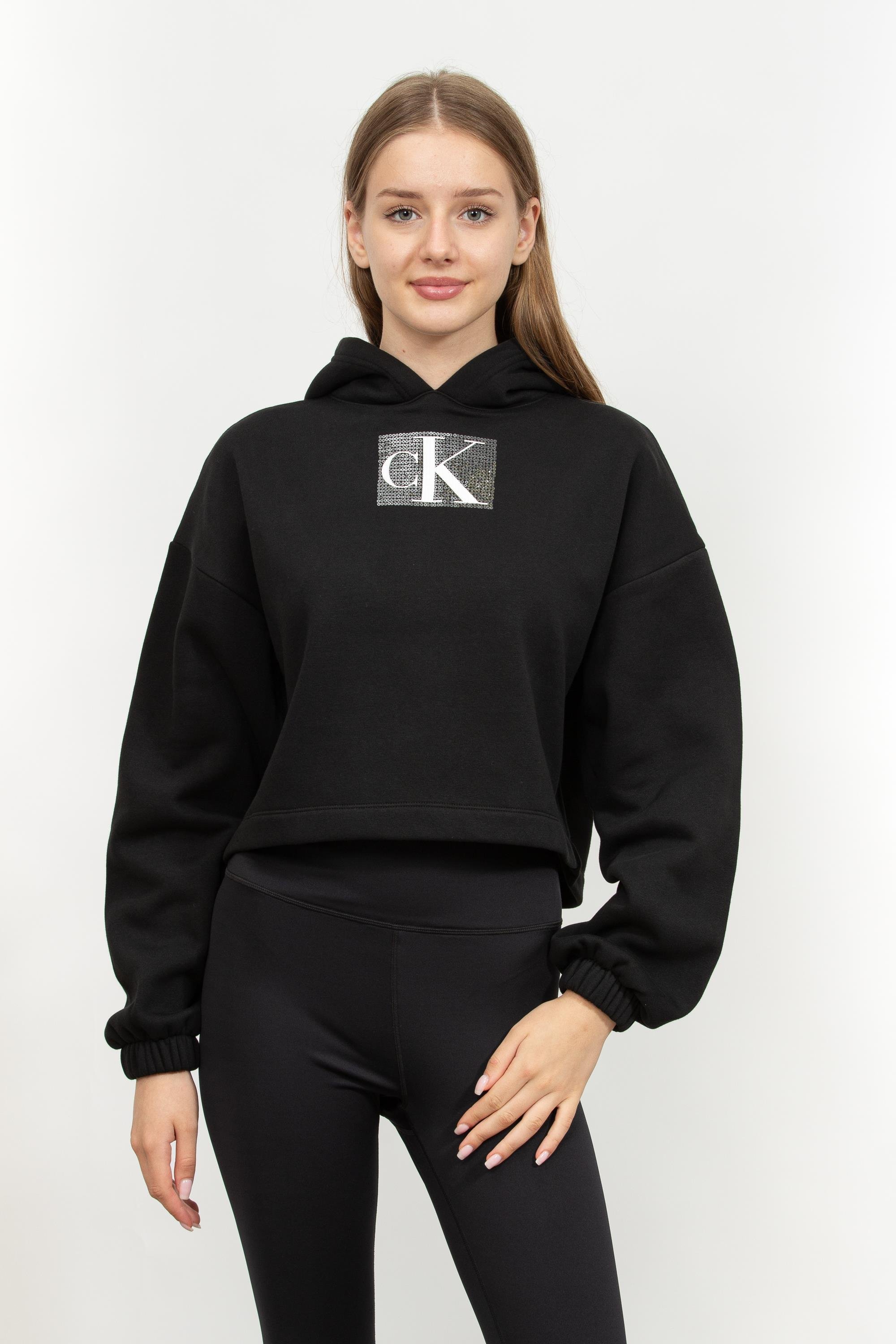 Calvin Klein Sequin Kadın Kapüşonlu Sweatshirt