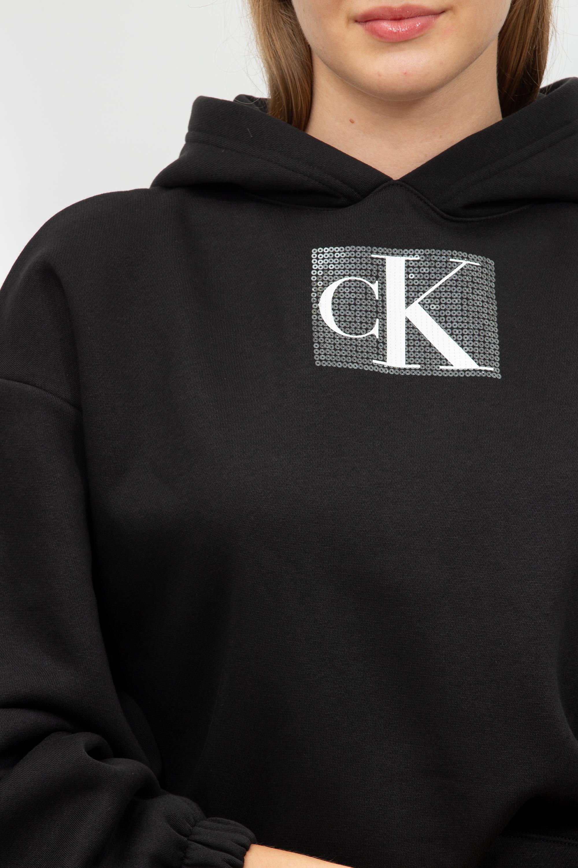 Calvin Klein Sequin Kadın Kapüşonlu Sweatshirt