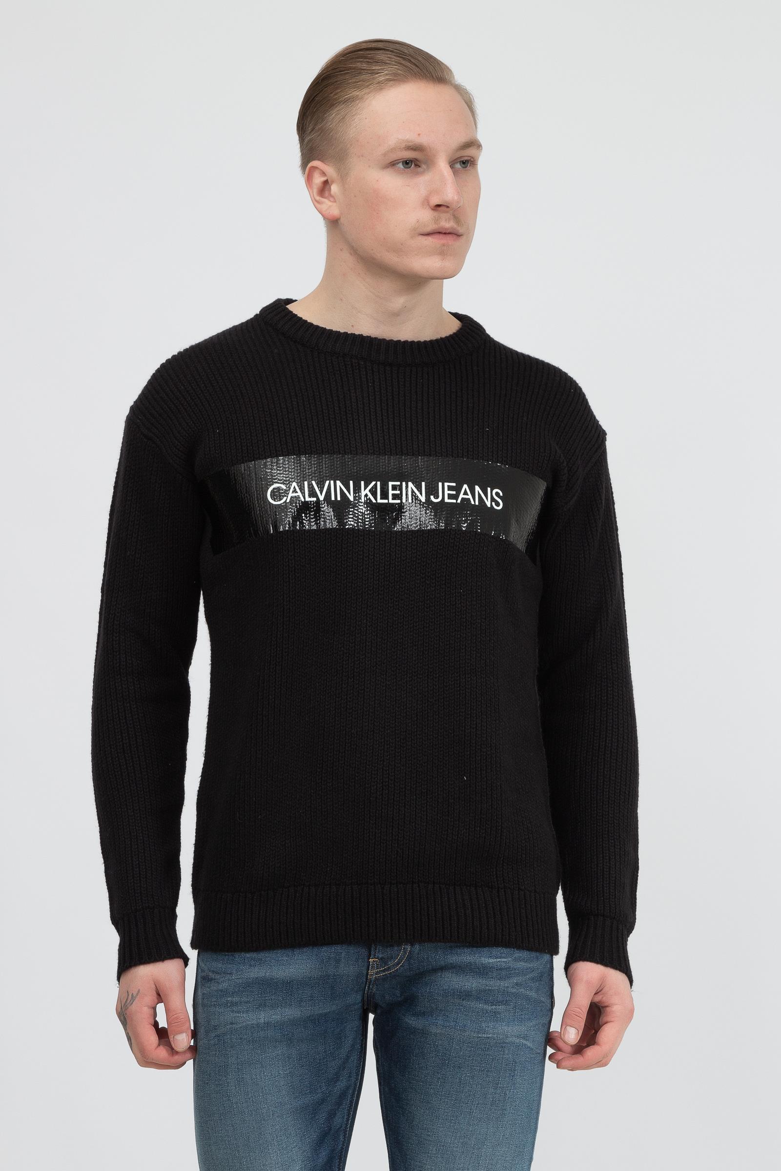 Calvin Klein Shine Logo Sweater Erkek Triko
