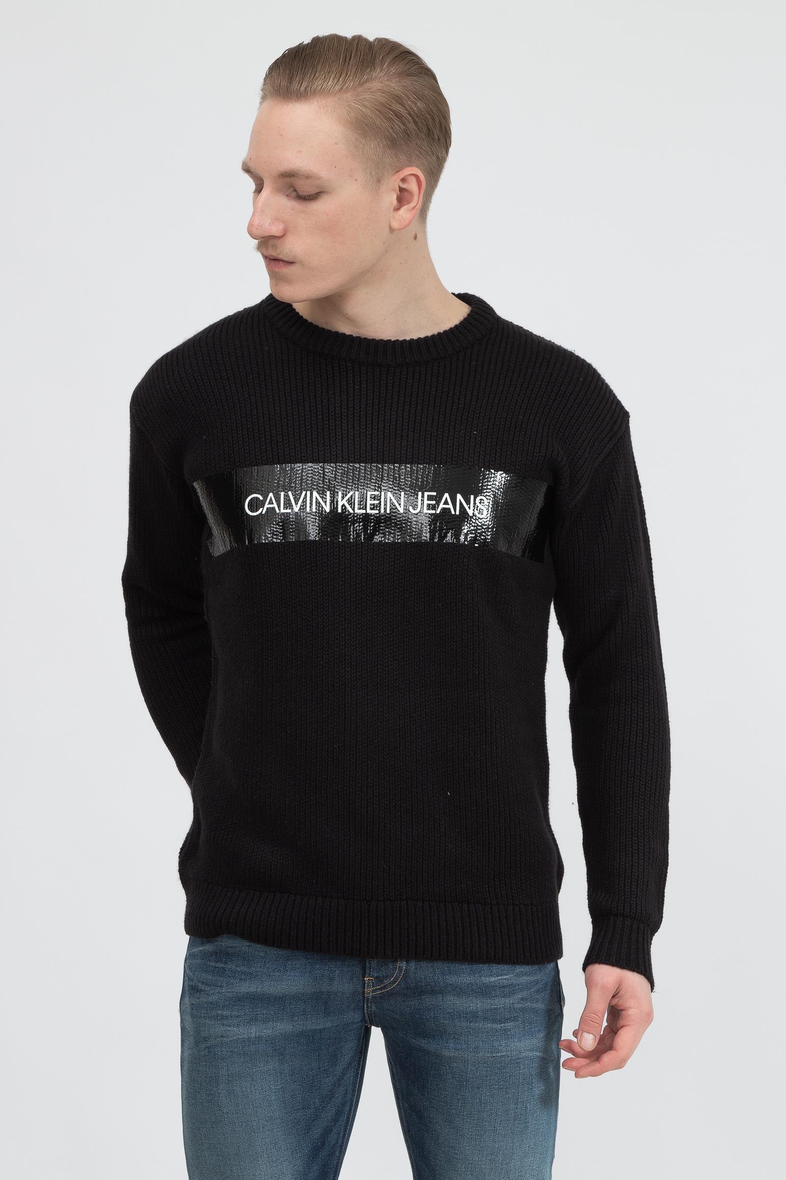 Calvin Klein Shine Logo Sweater Erkek Triko