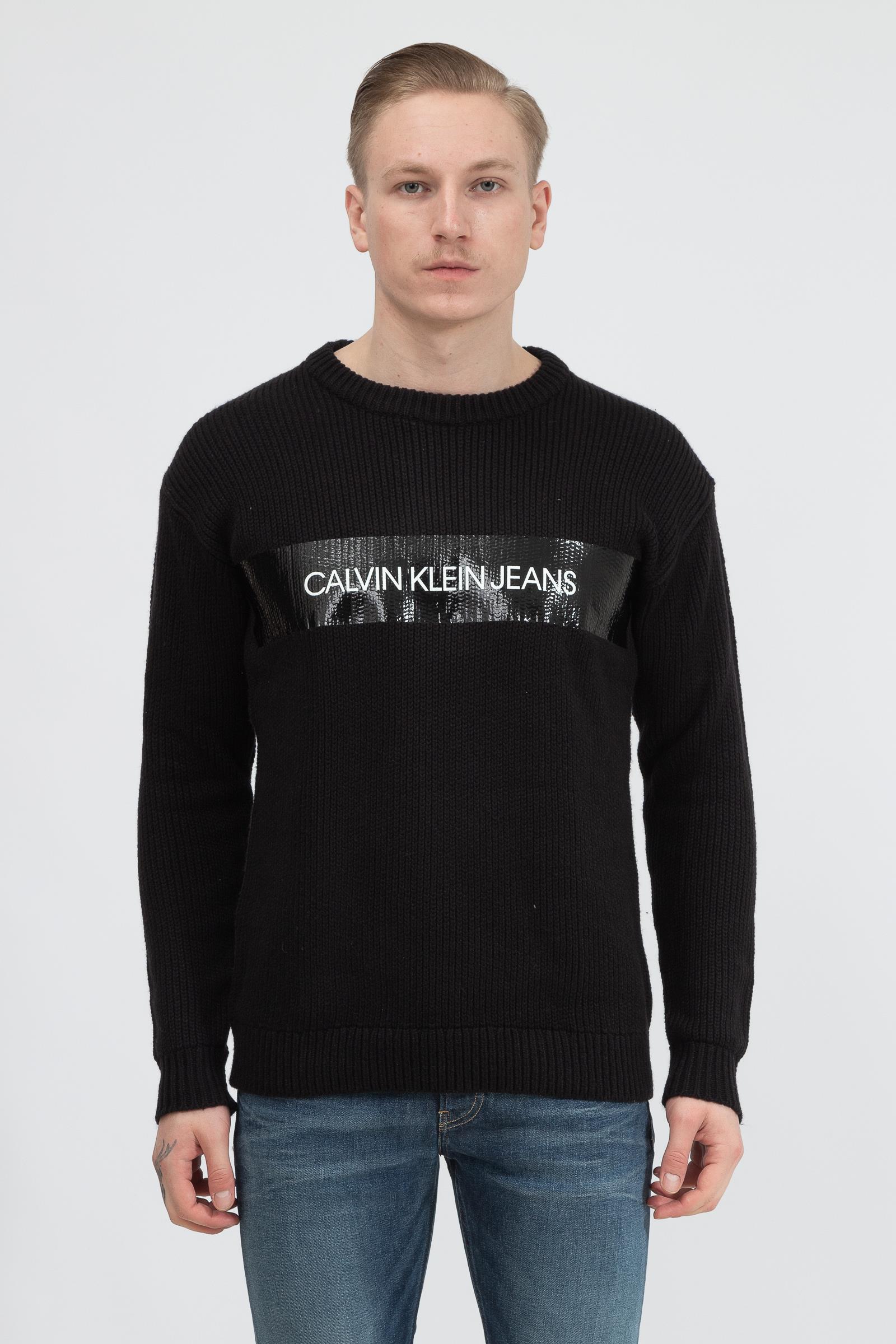Calvin Klein Shine Logo Sweater Erkek Triko