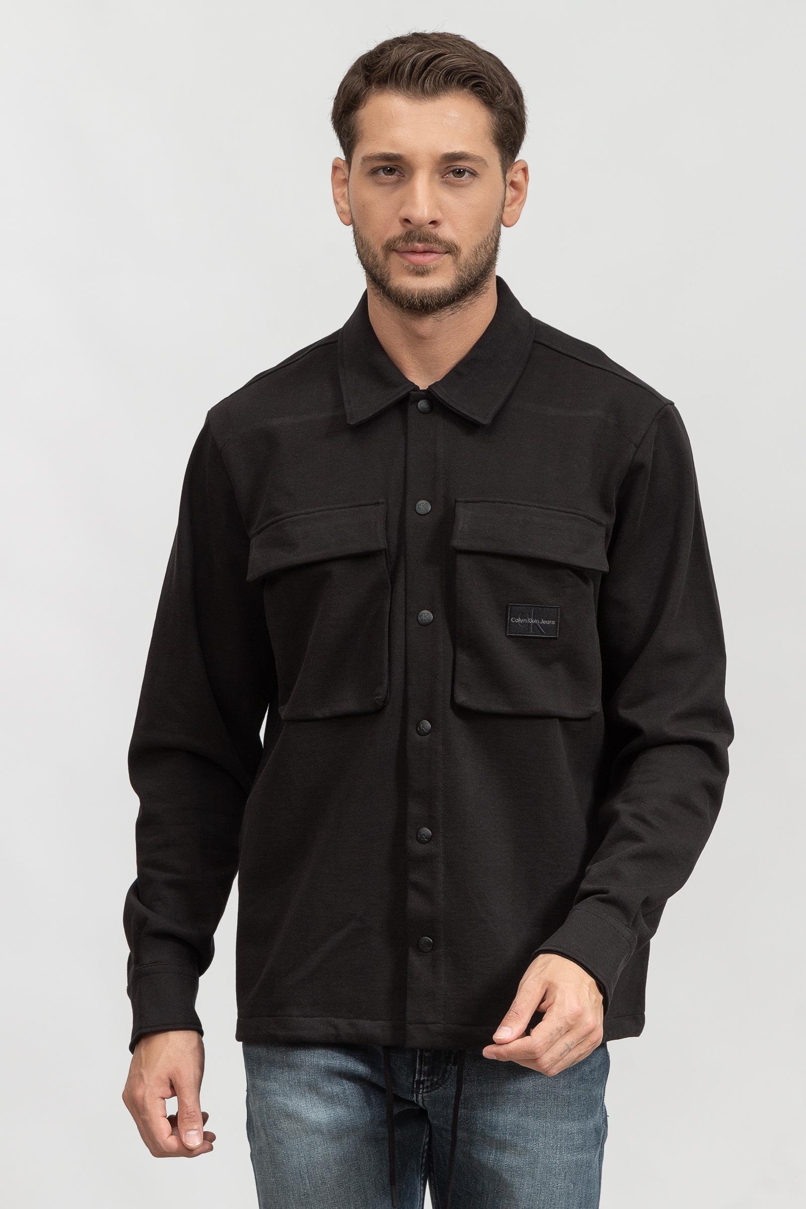 Calvin Klein Shrunken Badge Hwk Shacket Erkek Hırka