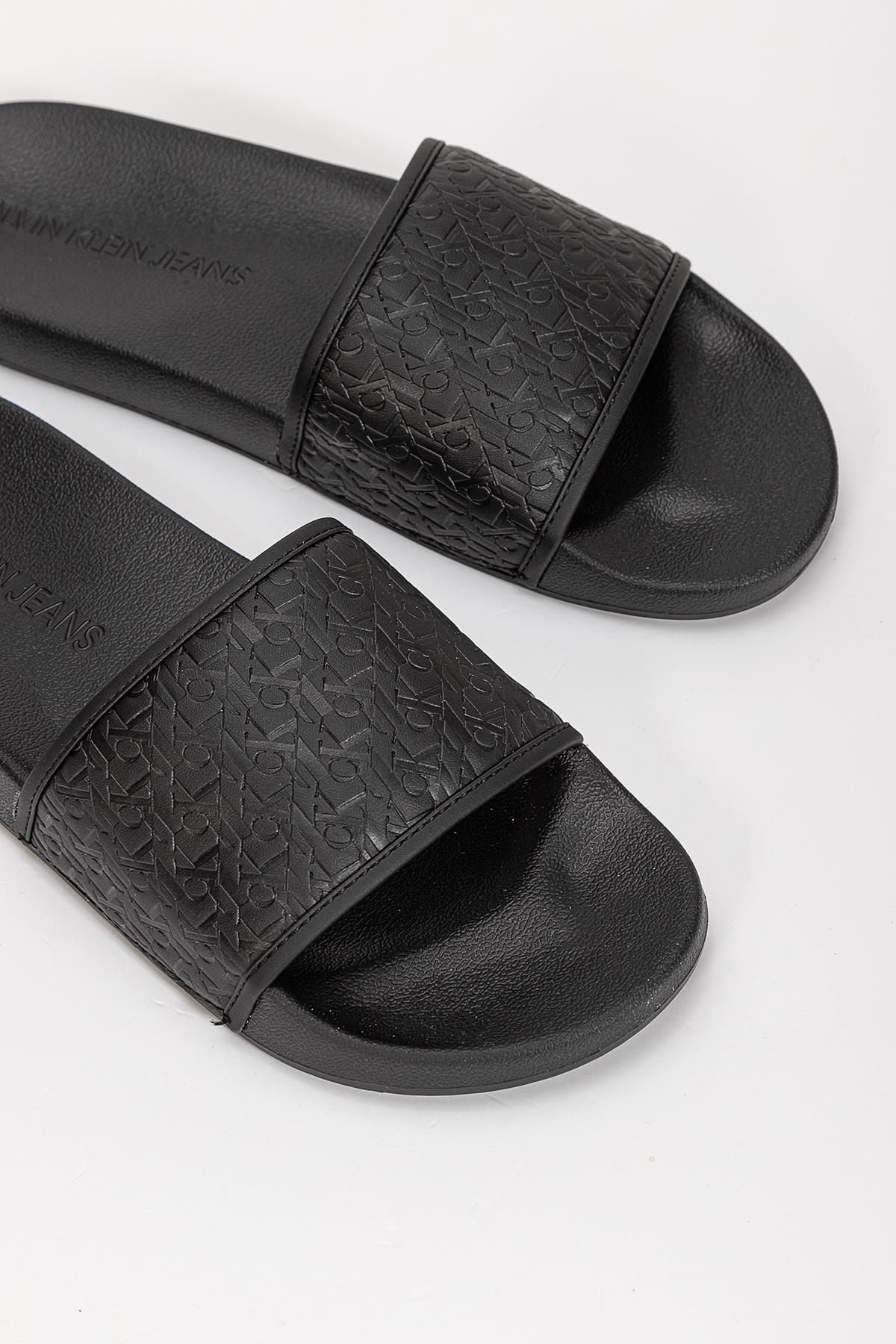 Calvin Klein Slide Aop Embossed Pes-Pu-Co Erkek Plaj Terlik