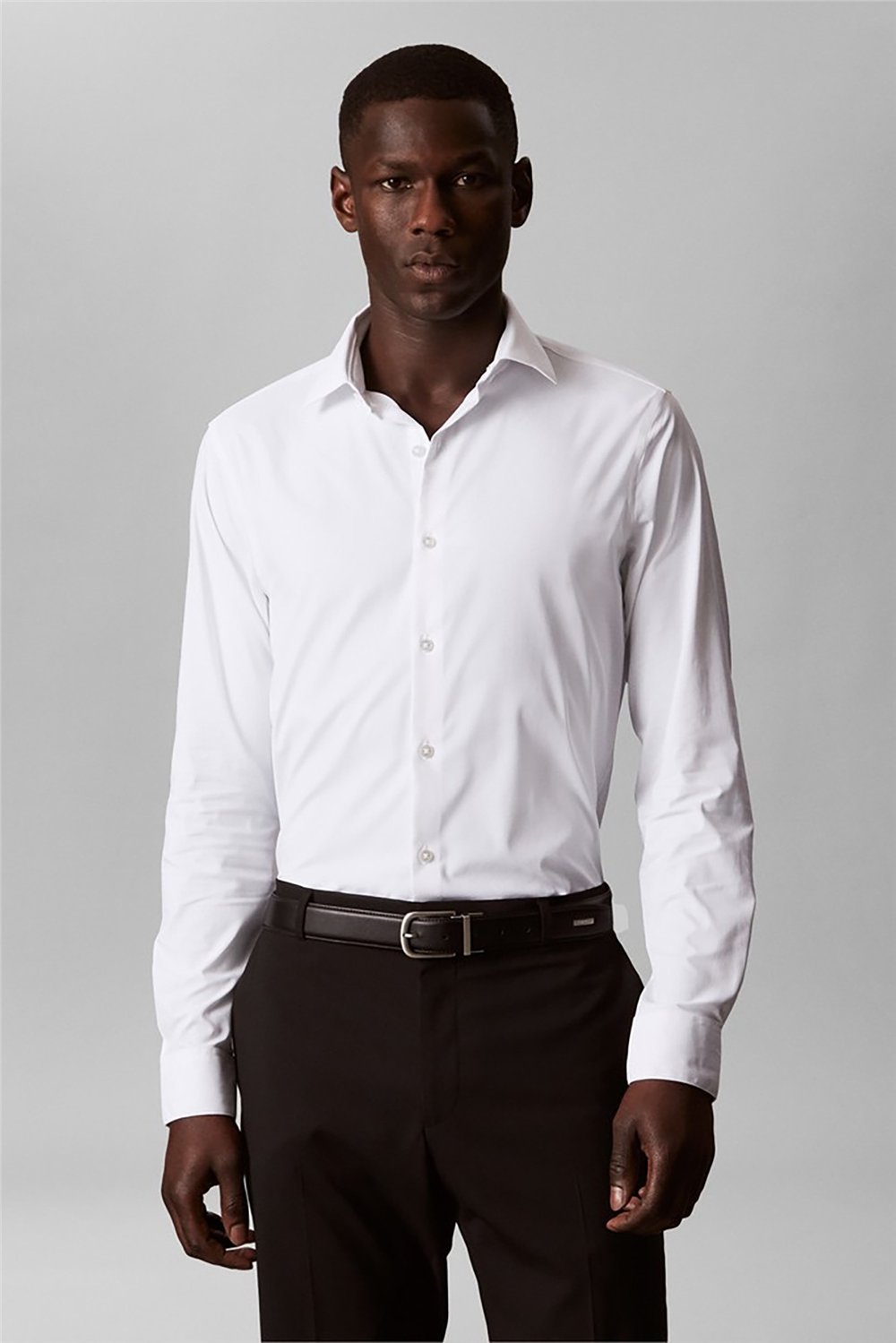 Calvin Klein Slim Actv Perf Str Sld Erkek Gömlek