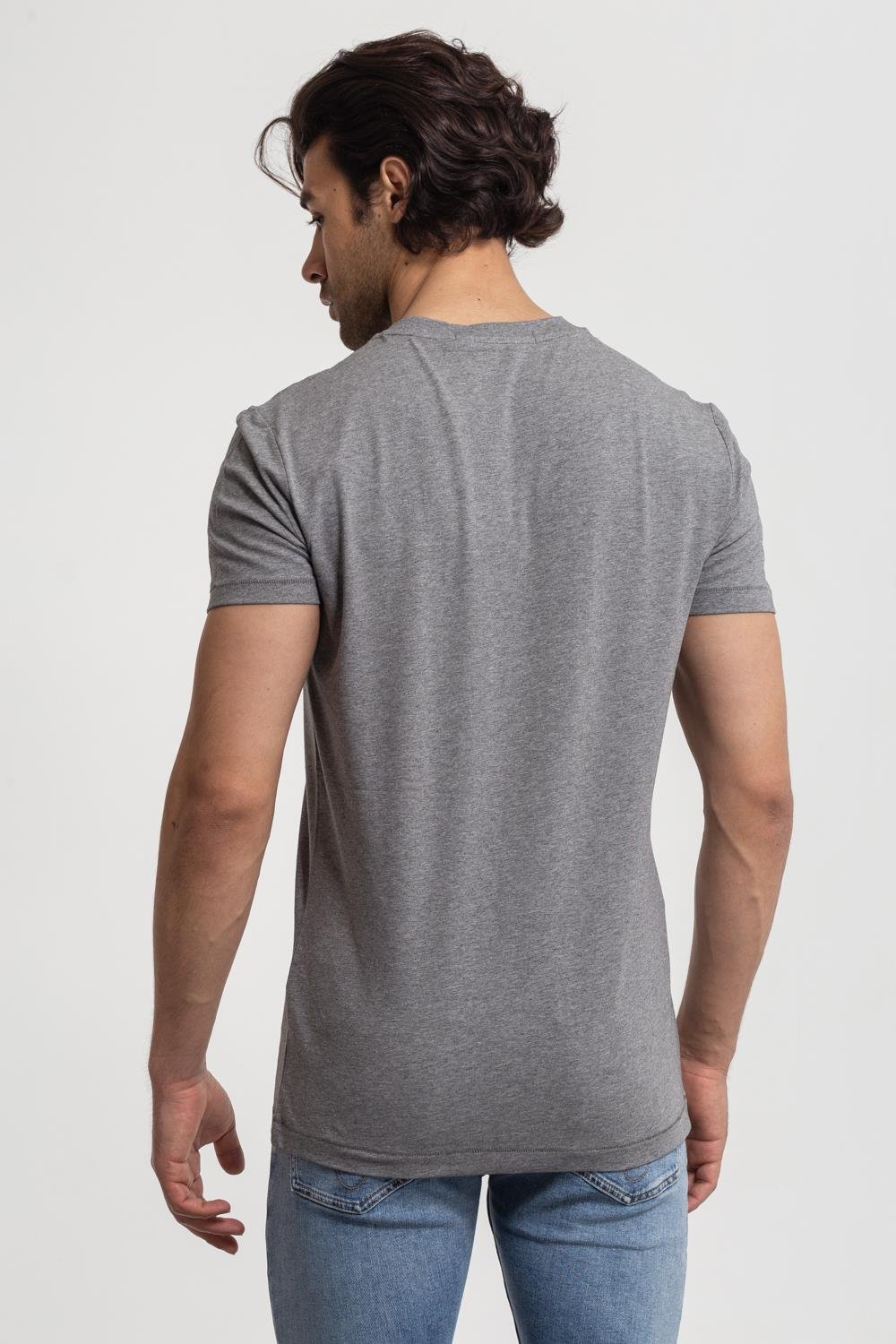 Calvin Klein Slim Fit Grafik Logo Baskılı Erkek Kısa Kollu T-Shirt