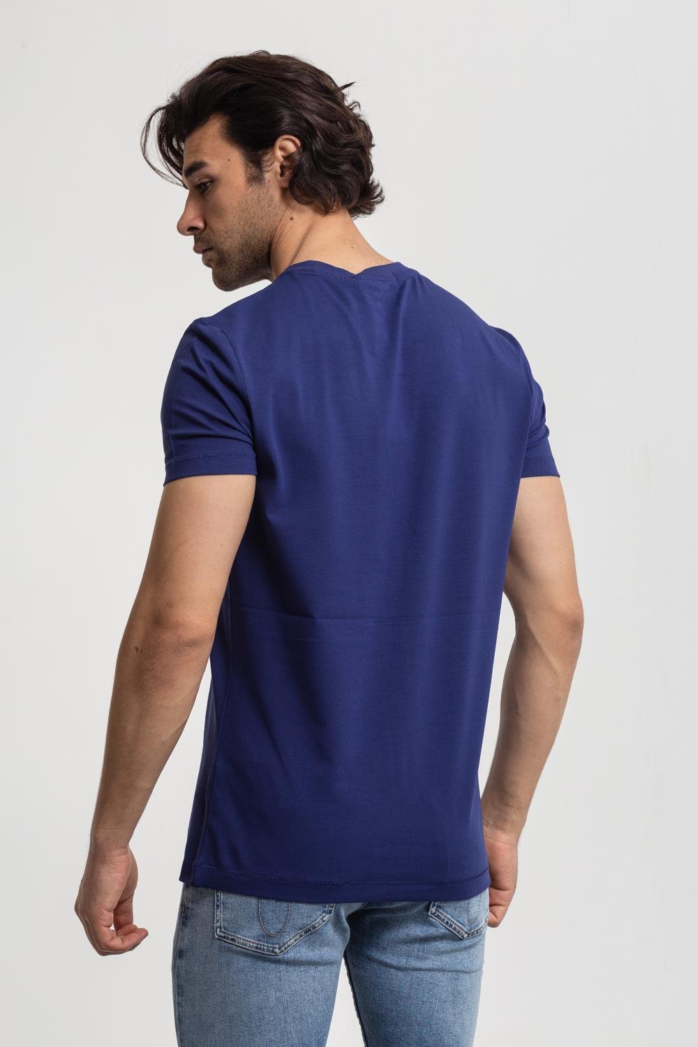 Calvin Klein Slim Fit Grafik Logo Baskılı Erkek Kısa Kollu T-Shirt