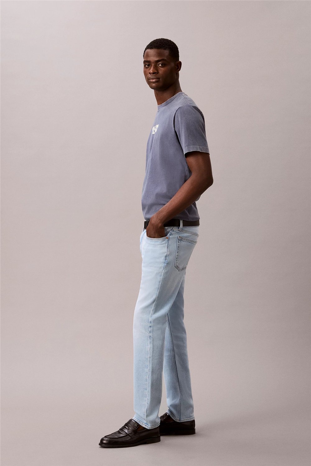Calvin Klein Slim indigo Overtone Lt Wt Jean Erkek Jean Pantolon Kırmızı