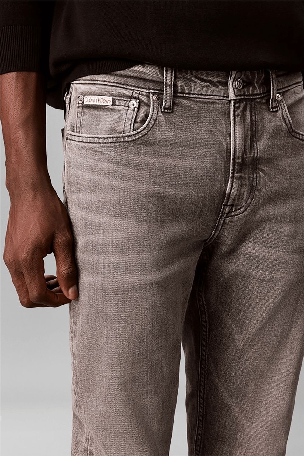 Calvin Klein Slim Taper Basalt Jean Erkek Jean Pantolon