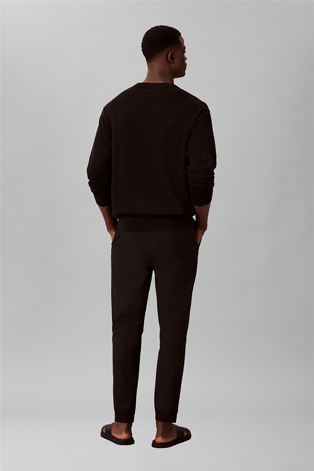 Calvin Klein Slim Tech Pull-On Pant Erkek Pantolon Siyah