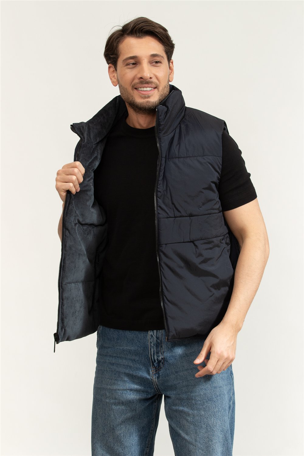 Calvin Klein Slvlss Reversible Corduroy Erkek Yelek