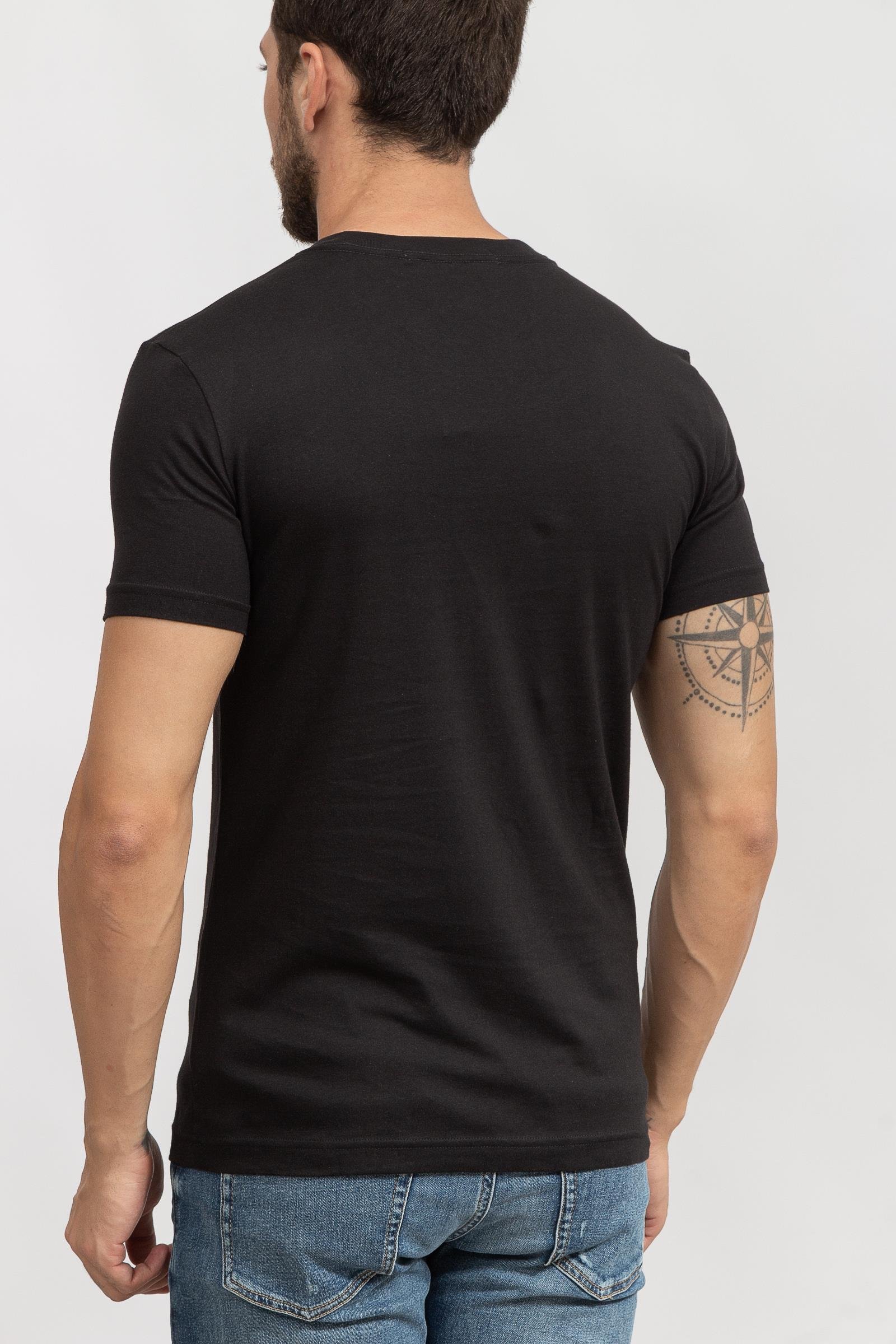 Calvin Klein Small Center Box Erkek Bisiklet Yaka T-Shirt