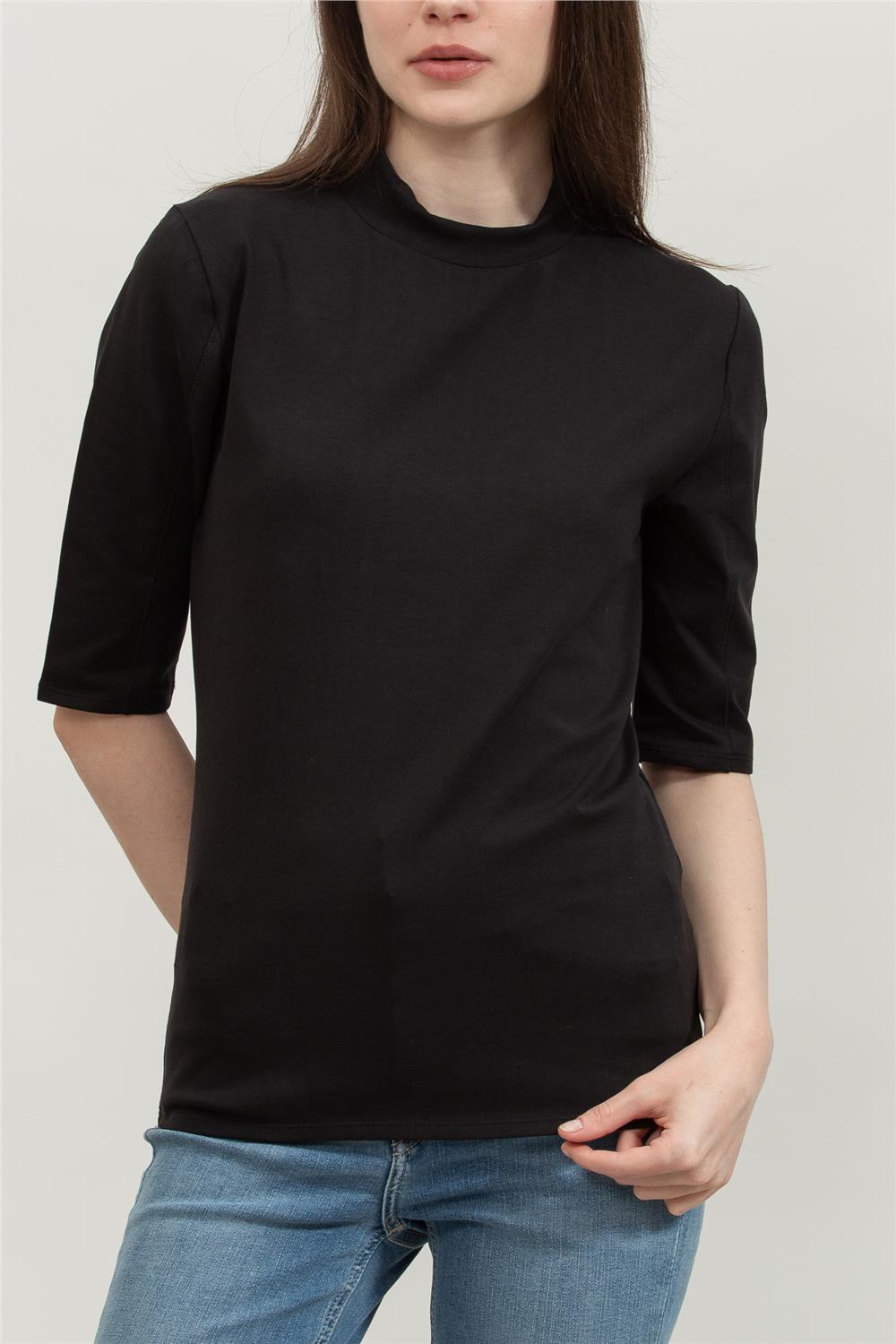 Calvin Klein Smooth Cotton Stretch Mock Top Kadın Kapüşonlu Sweatshirt