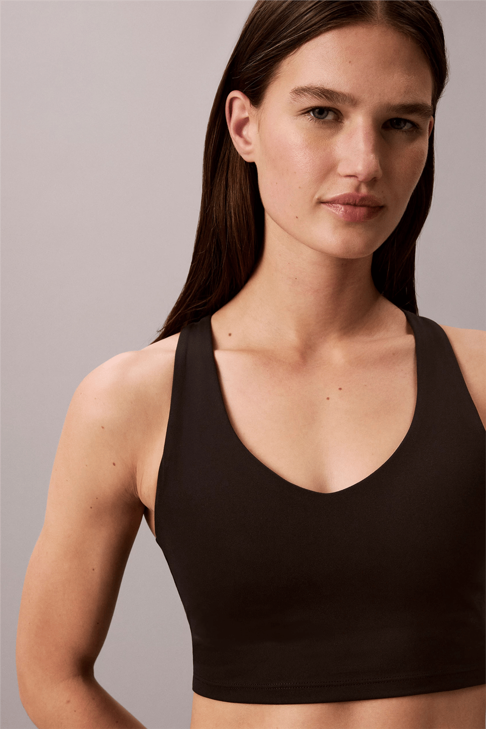 Calvin Klein Soft Sport Longline Bra Kadın Sporcu Sütyen Siyah
