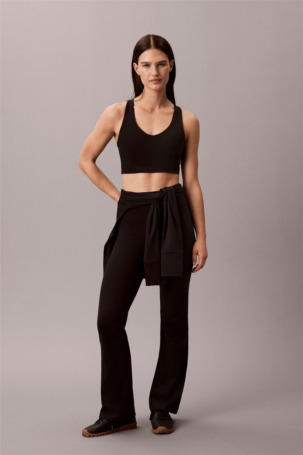 Calvin Klein Soft Sport Longline Bra Kadın Sporcu Sütyen Siyah
