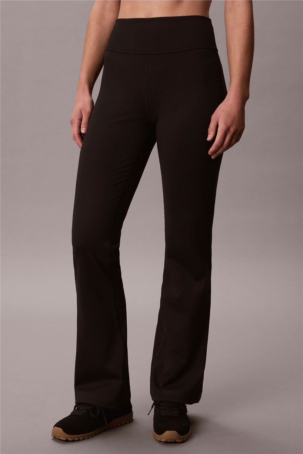 Calvin Klein Soft Spt 1.5 Flare Tgt Full Lnth Kadın Tayt Siyah
