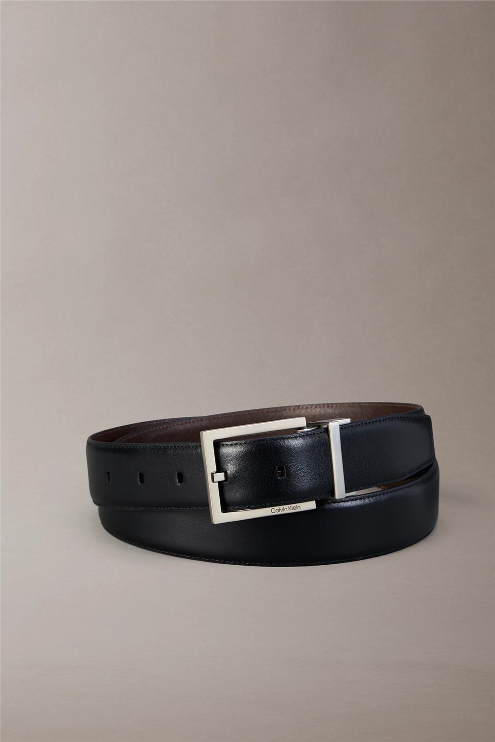 Calvin Klein Square Buckle Smooth 32Mm Rev/Ad Erkek Kemer