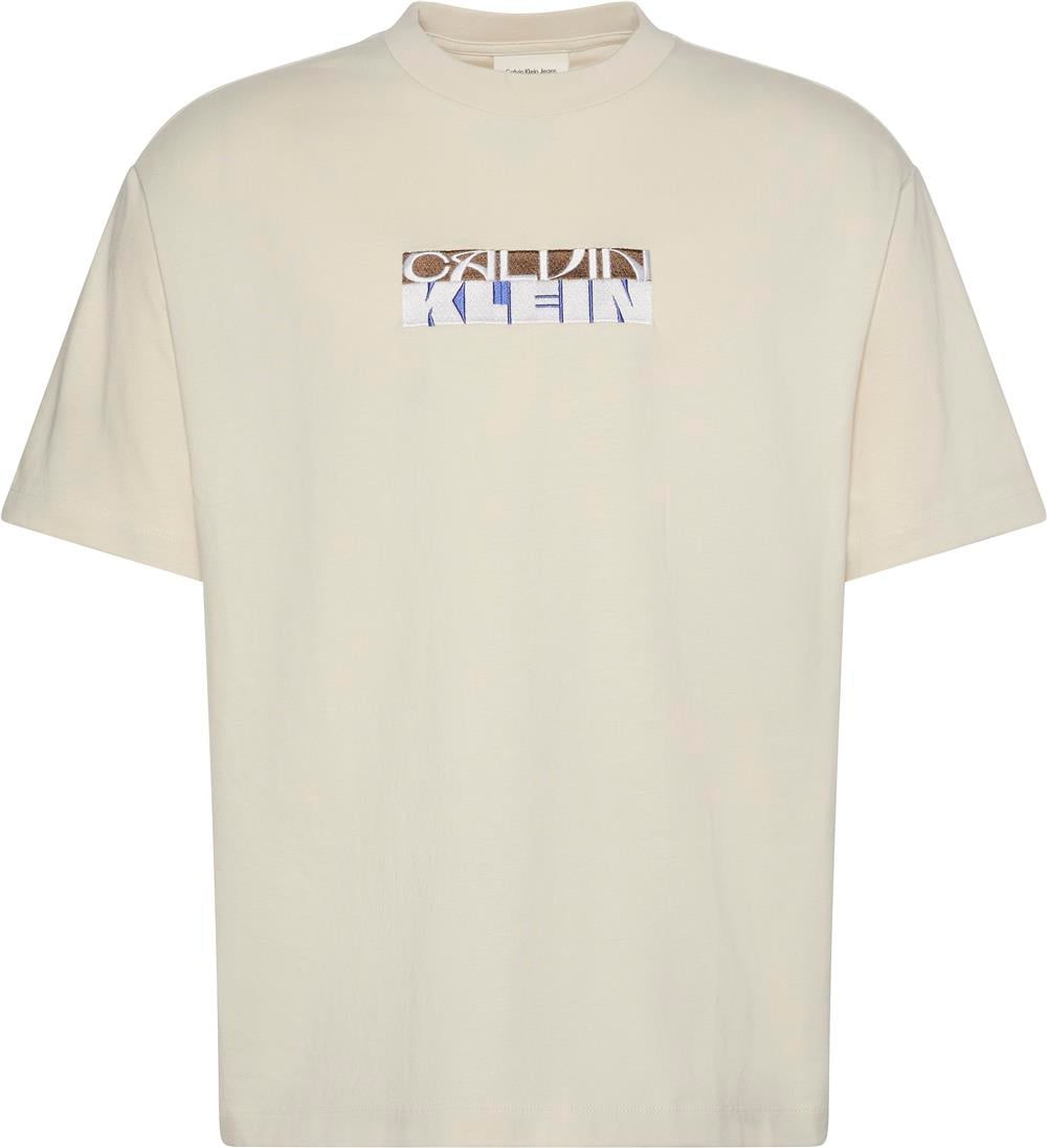 Calvin Klein Ss 16S Tc Block Gra Erkek Bisiklet Yaka T-Shirt