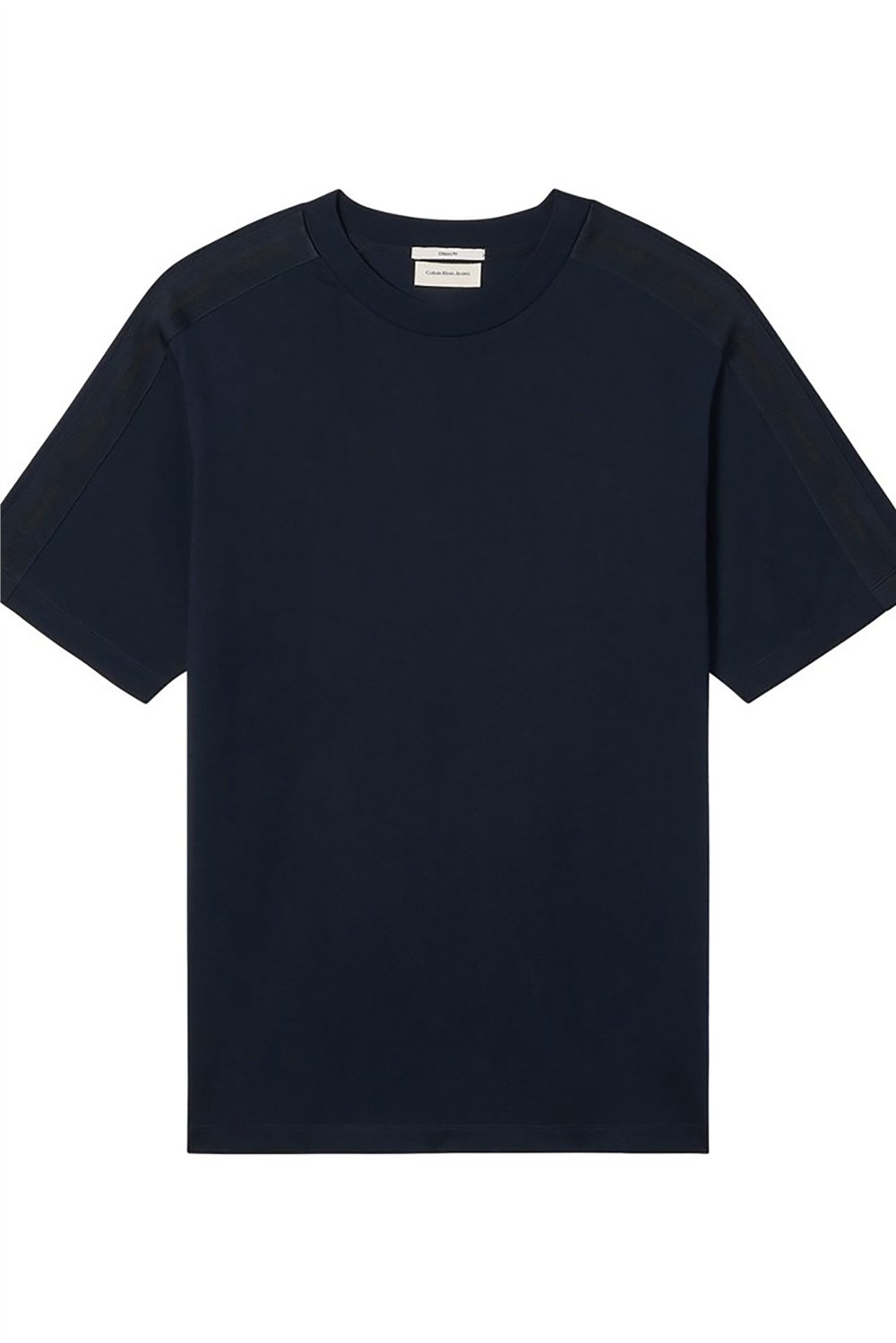 Calvin Klein Ss 20S Easy Clsc Tape Tee Erkek Bisiklet Yaka T-Shirt Lacivert