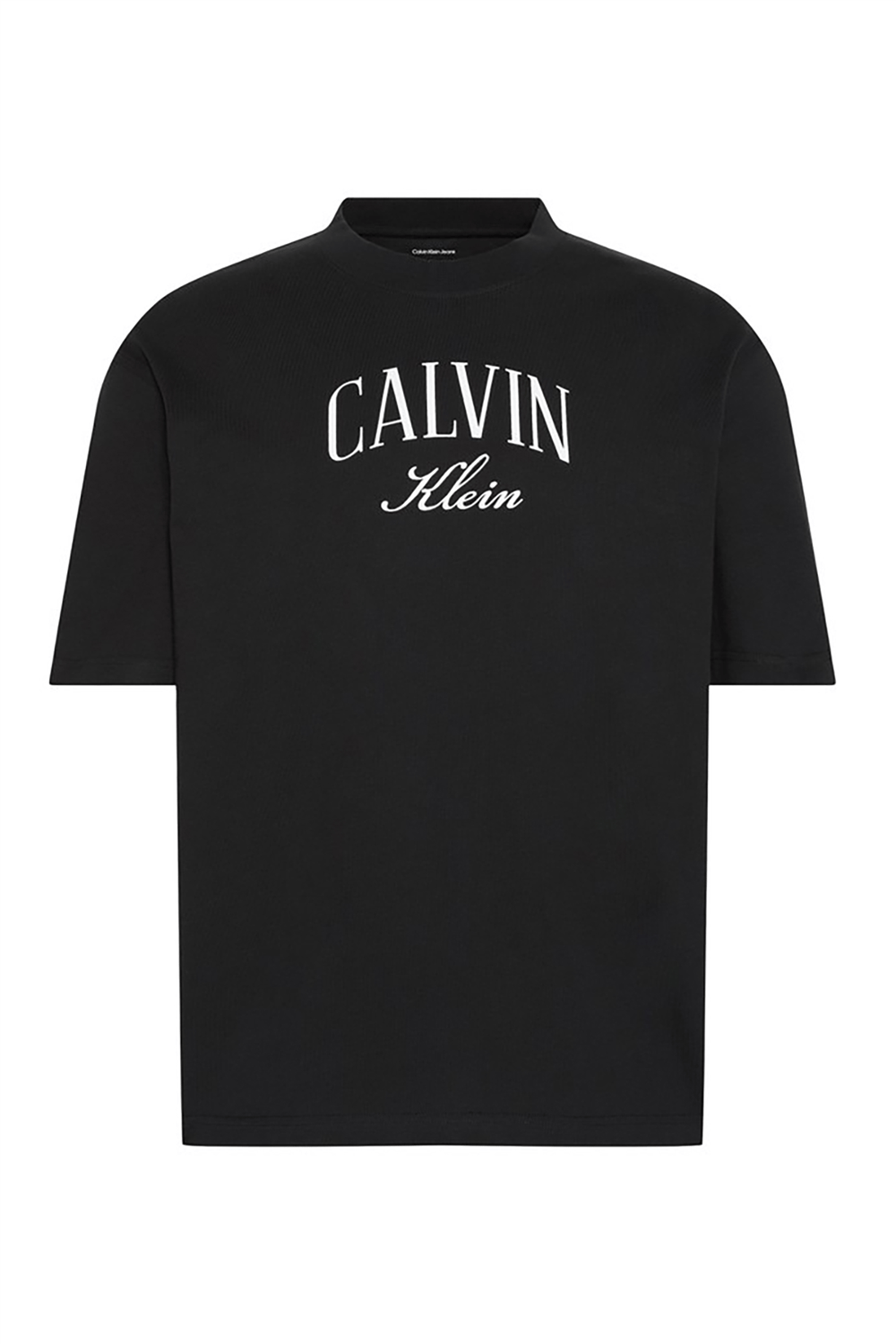 Calvin Klein Ss 20S Rlx Seasonal Graphic Tee Erkek Bisiklet Yaka T-Shirt Siyah